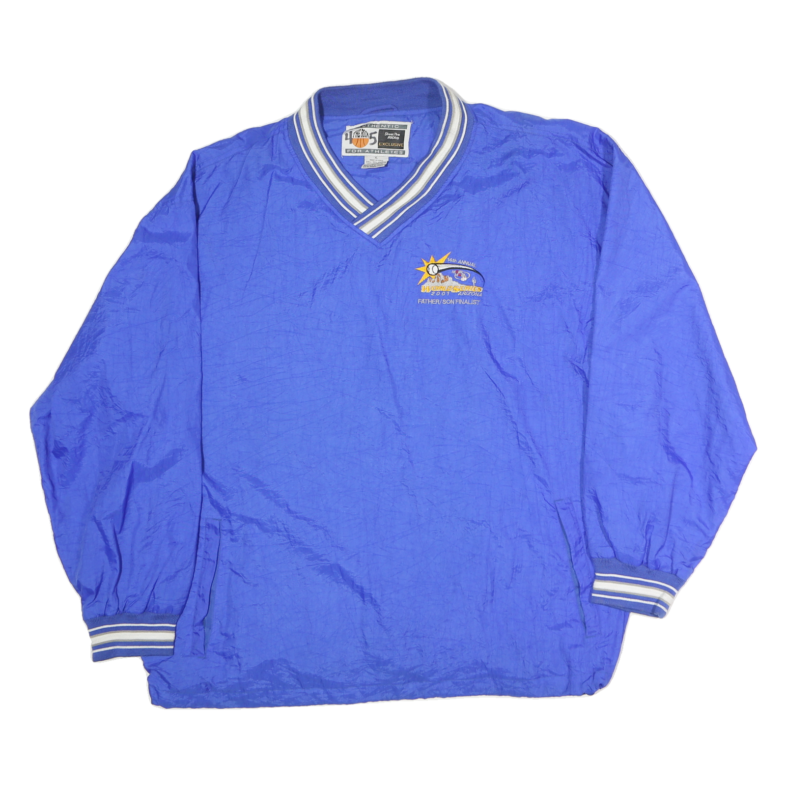 Buy THE ROCK Mens Blue V-Neck XL Sweatshirt Father Son Finalist Logo Pullover Refurbished - $23.39 THE ROCK Mens Blue V-Neck XL Sweatshirt Father Son Finalist Logo Pullover Refurbished - N/A refurbished available on Cerqular