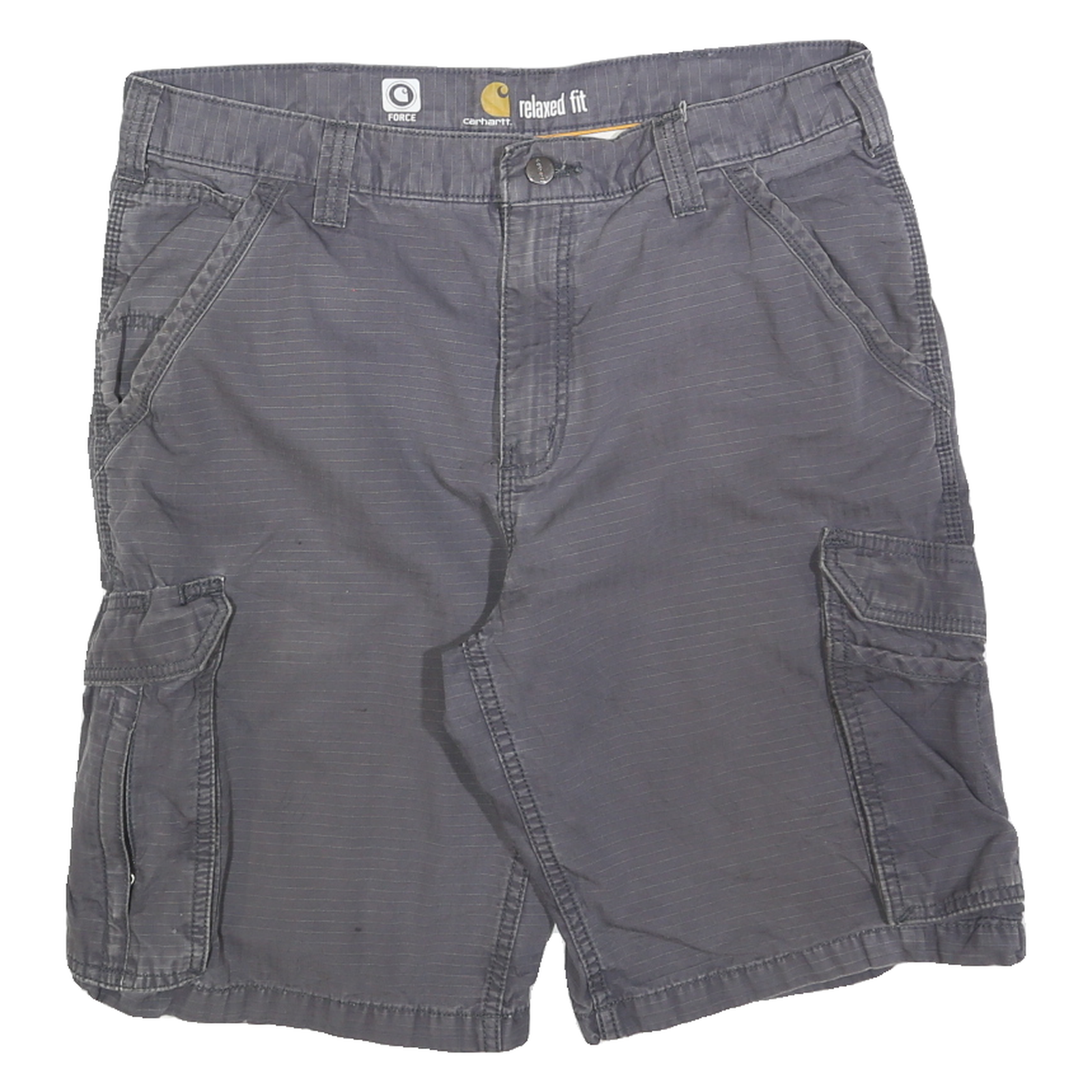 CARHARTT Mens Cargo Shorts Grey Relaxed Fit L W34 Cotton Blend Workwear Refurbished - N/A refurbished available on Cerqular