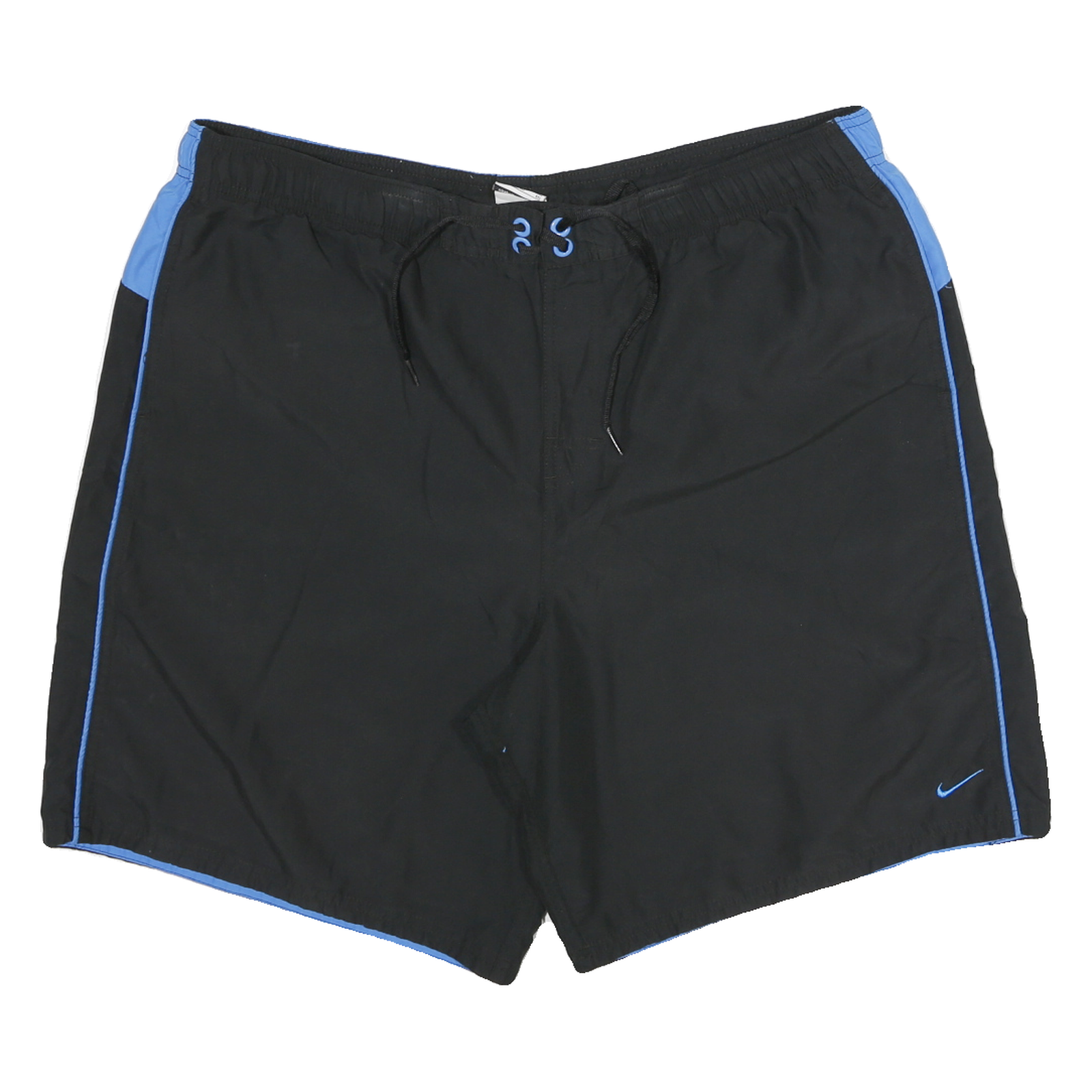 NIKE Mens Shorts Black & Blue Sports Casual XL W36 Polyester Drawstring Refurbished - N/A refurbished available on Cerqular