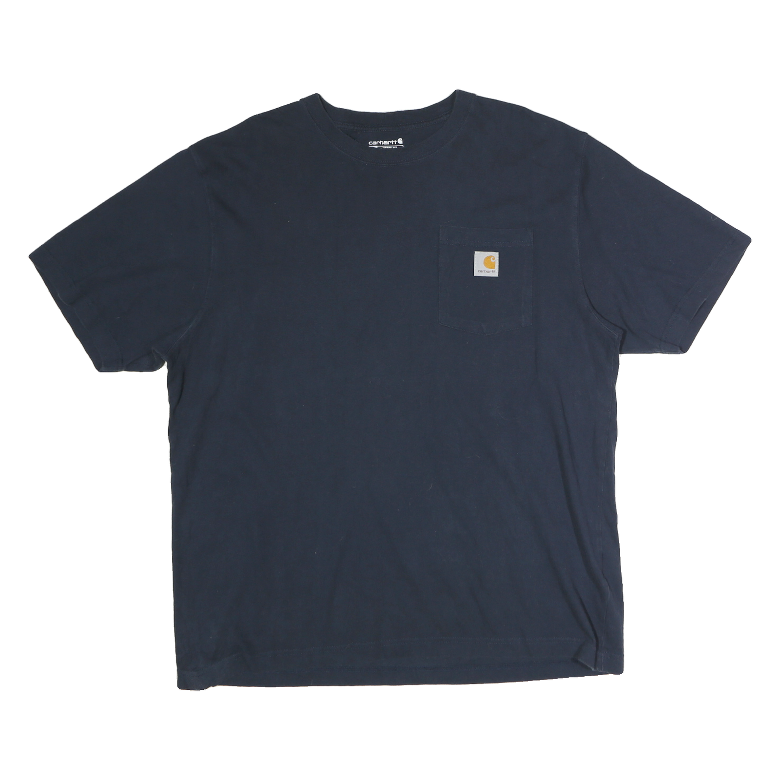 CARHARTT Mens Navy Blue Pocket T-Shirt L Short Sleeve Crew Neck Cotton Casual Refurbished - N/A refurbished available on Cerqular