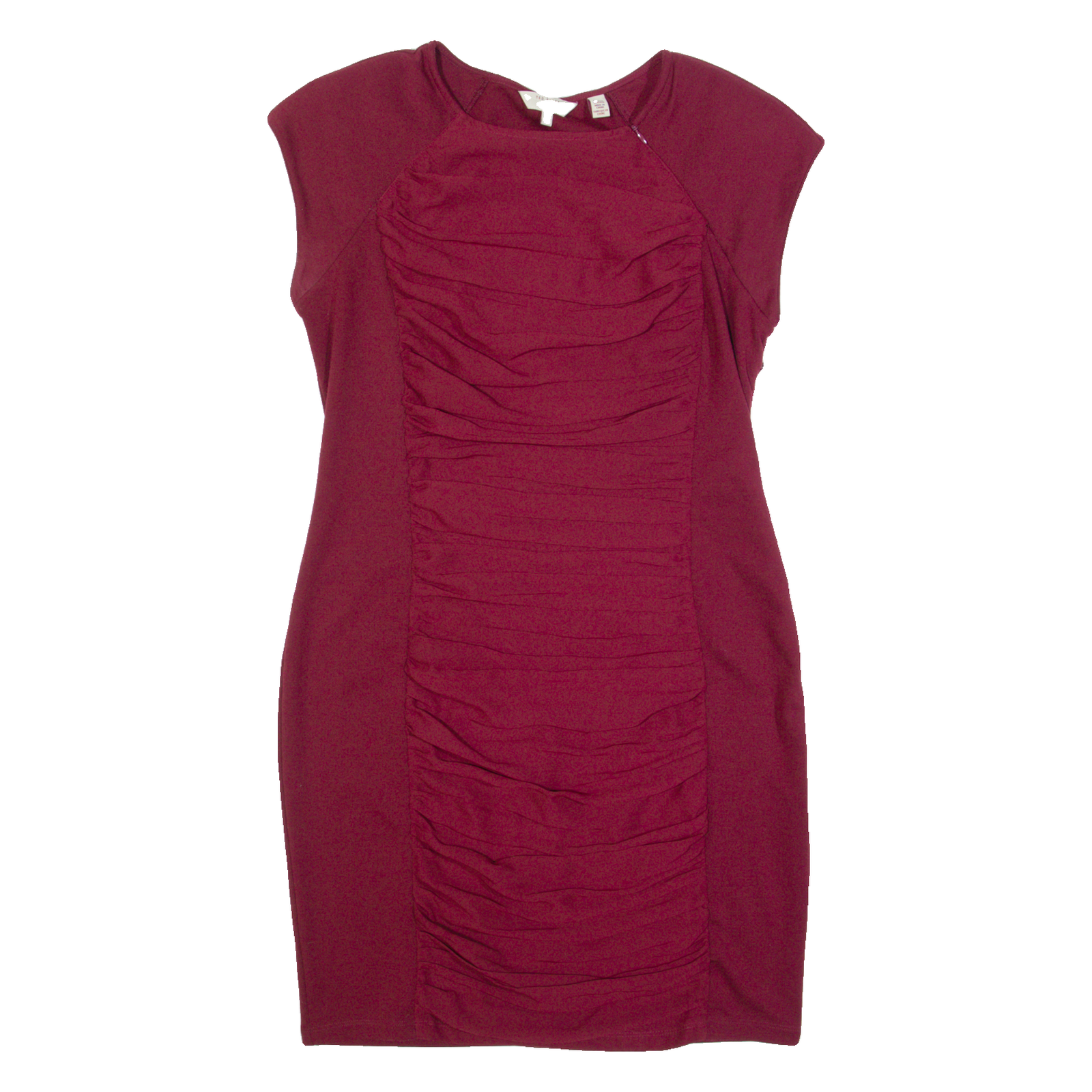 TED BAKER Womens Bodycon Dress Maroon Short Sleeve Knee Length M Refurbished - N/A refurbished available on Cerqular