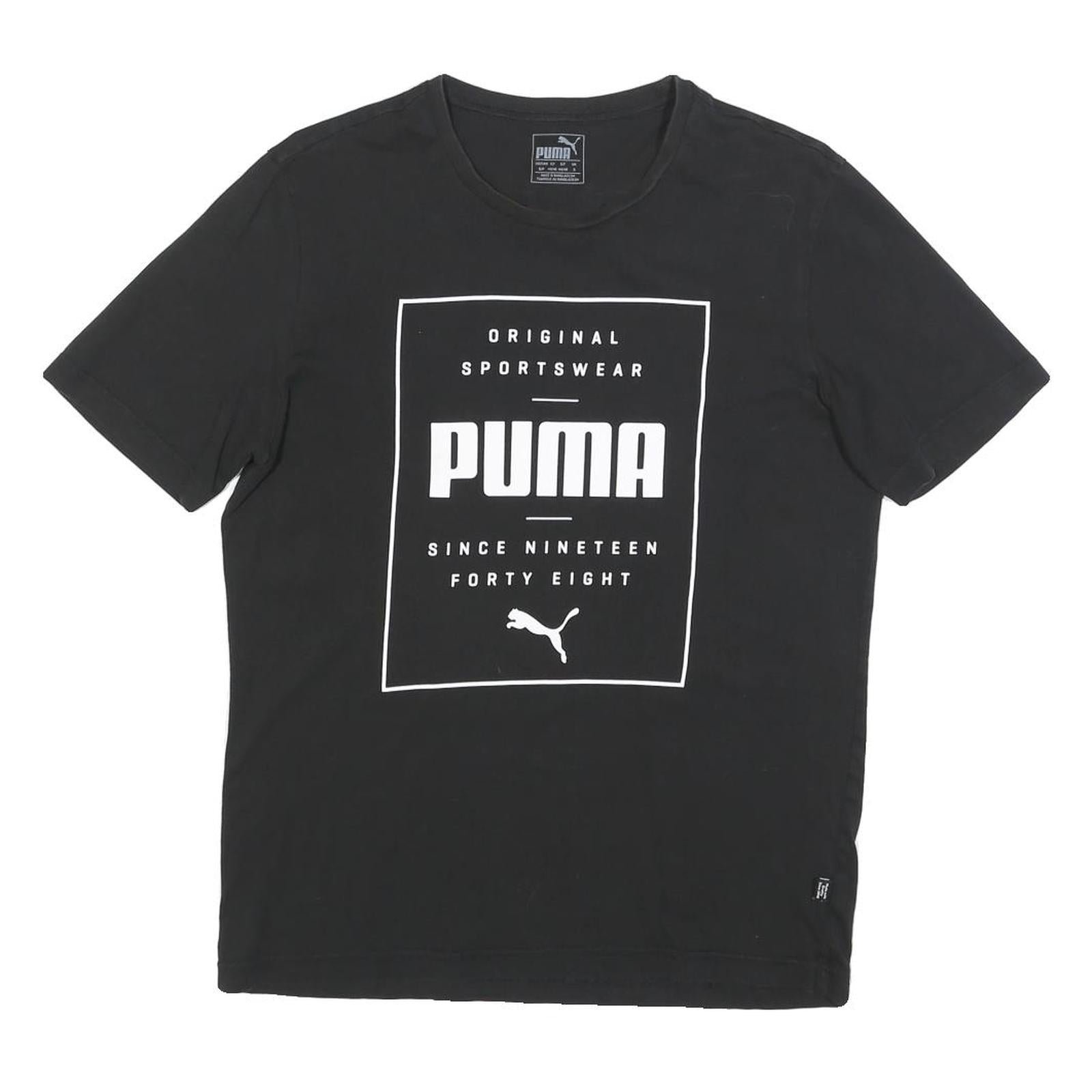 Buy PUMA Mens Black Graphic T-Shirt S Short Sleeve Crew Neck Casual Cotton Refurbished - $19.49 PUMA Mens Black Graphic T-Shirt S Short Sleeve Crew Neck Casual Cotton Refurbished - N/A refurbished available on Cerqular