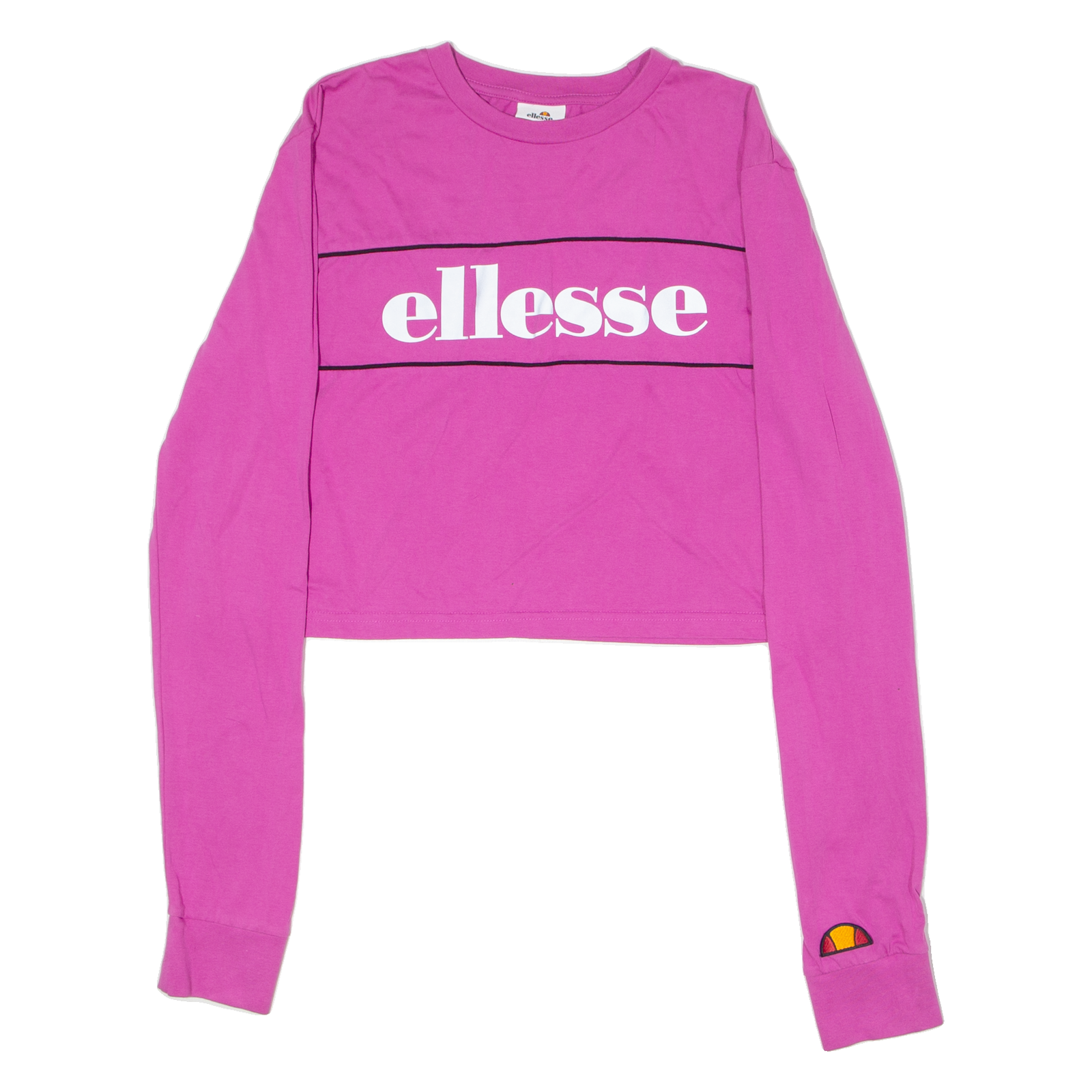 ELLESSE Womens T-Shirt Pink Long Sleeve Crew Neck UK 12 Refurbished - N/A refurbished available on Cerqular