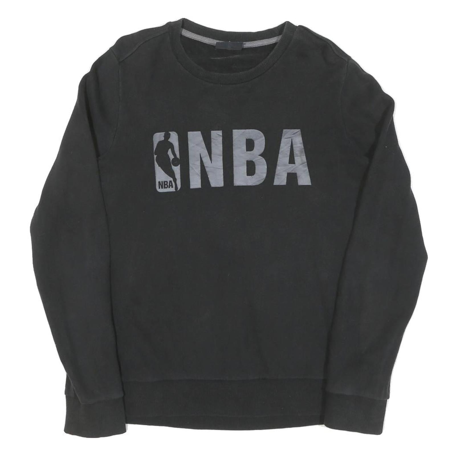 NBA Mens Black Cotton Crew Neck S Sweatshirt Basketball Logo Casual Wear Refurbished - N/A refurbished available on Cerqular