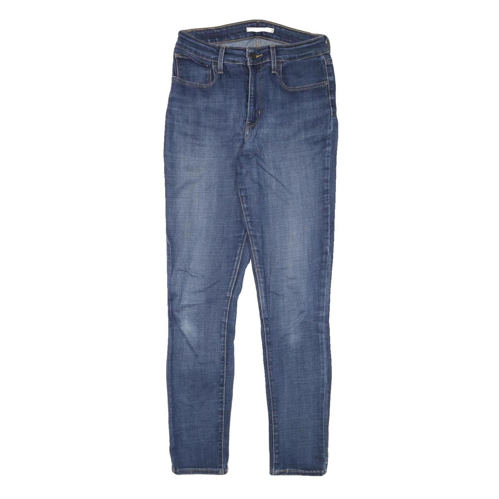 LEVI'S 721 Womens Jeans Blue Slim Skinny Denim Medium W26 L29 Stretch Zip Refurbished - N/A refurbished available on Cerqular