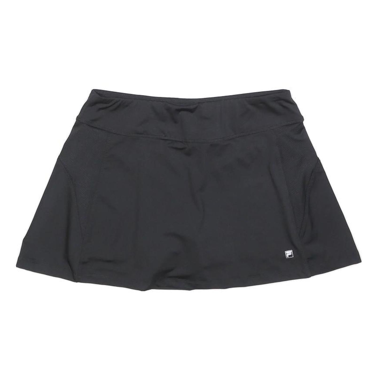 FILA Womens Black Mini Polyester Blend Plain UK 12 Sports Skort Activewear Refurbished - N/A refurbished available on Cerqular