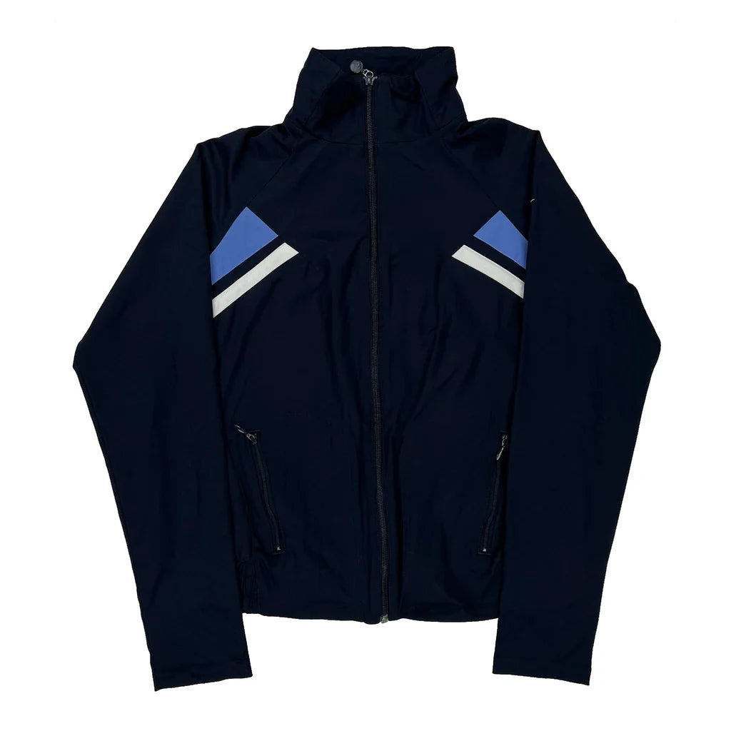 Age 12-13 Nike Track Jacket - Large Navy Polyester Refurbished - Thrifted (note: this is a term often used to describe second- refurbished available on Cerqular
