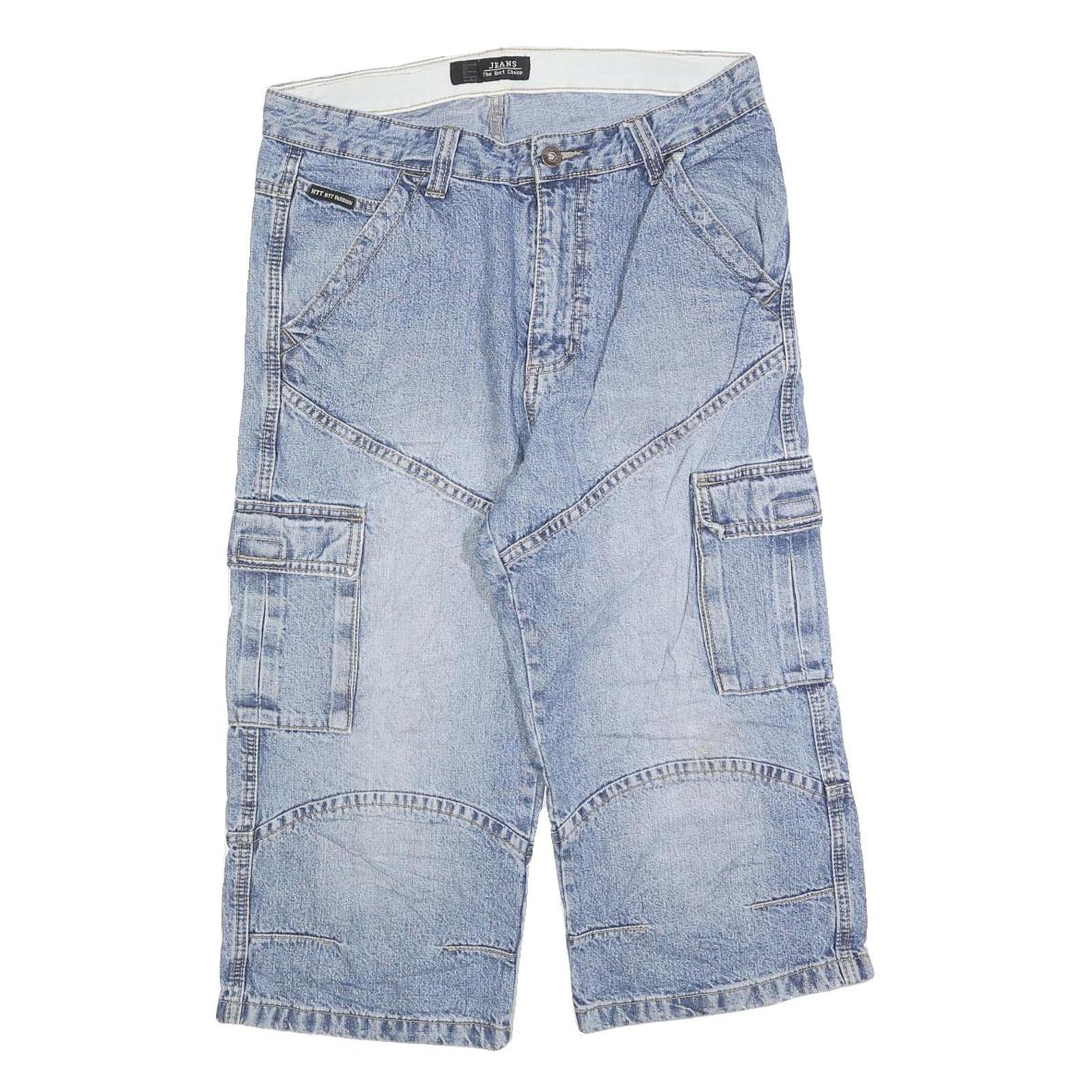 Buy HTT Mens Shorts Blue Cargo Patchwork M W30 Casual Streetwear Denim Style Refurbished - $15.59 HTT Mens Shorts Blue Cargo Patchwork M W30 Casual Streetwear Denim Style Refurbished - N/A refurbished available on Cerqular