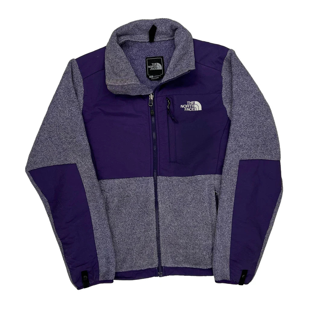 The North Face Fleece Jacket - Small Grey Polyester Refurbished - Thrifted (note: this is a term often used to describe second- refurbished available on Cerqular