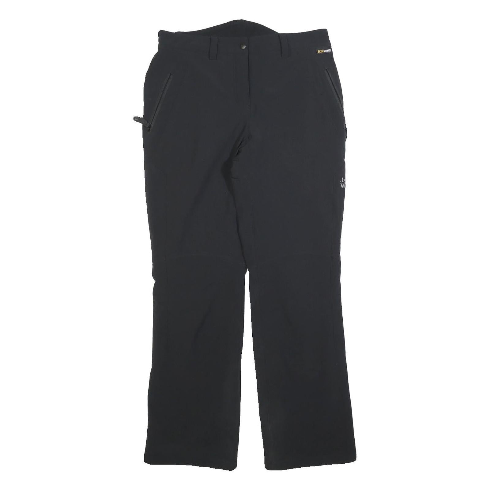 JACK WOLFSKIN Womens Polyester Blend Black Regular Fit Straight Leg Trousers W28 Refurbished - N/A refurbished available on Cerqular