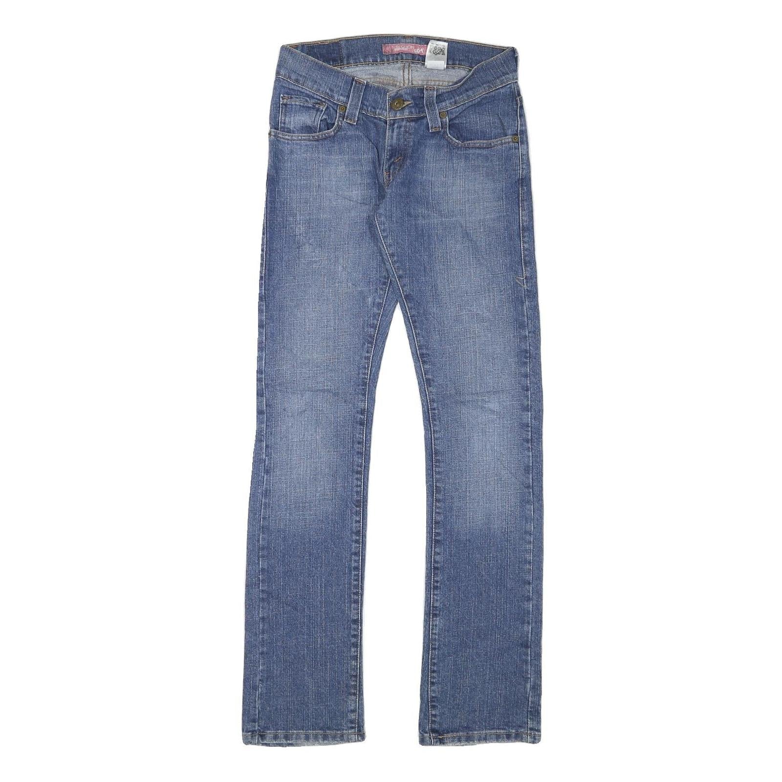 LEVI'S Womens Jeans Blue Regular Straight Denim Medium W28 L32 Classic Fit Zip Refurbished - N/A refurbished available on Cerqular