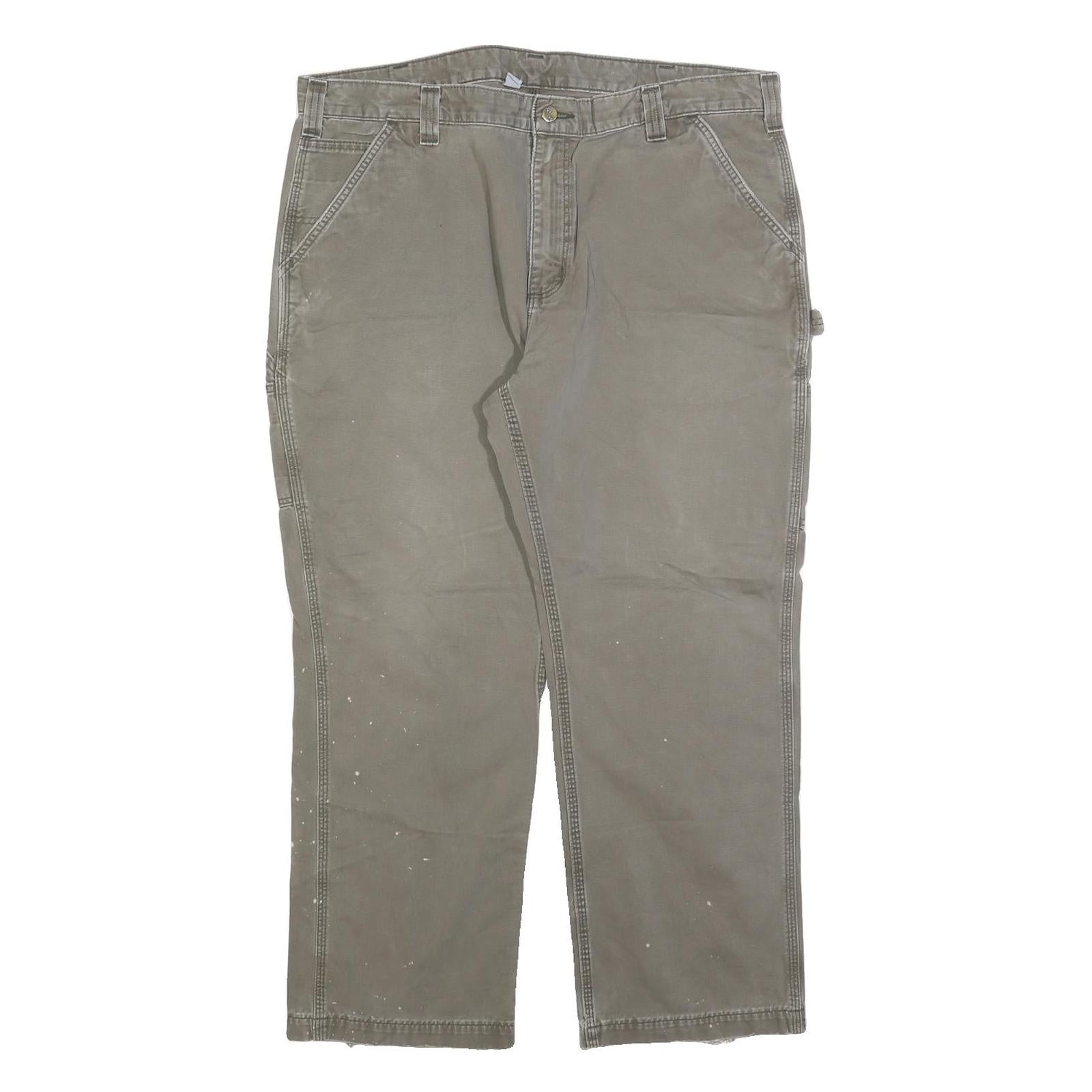 CARHARTT Mens Jeans Beige Relaxed Straight Denim Light W40 L30 Workwear Durable Refurbished - N/A refurbished available on Cerqular