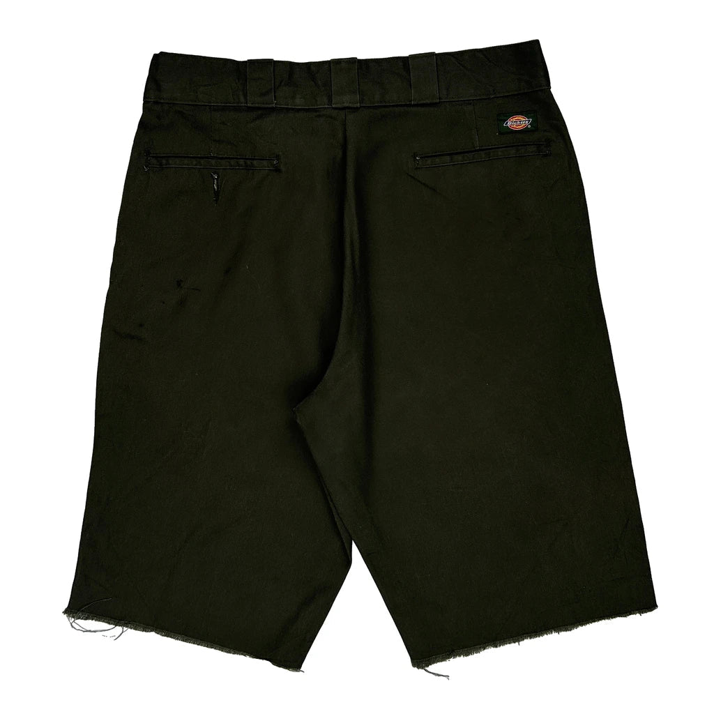 Dickies Shorts - 32W 11L Black Cotton Blend Refurbished - Thrifted (note: this is a term often used to describe second- refurbished available on Cerqular