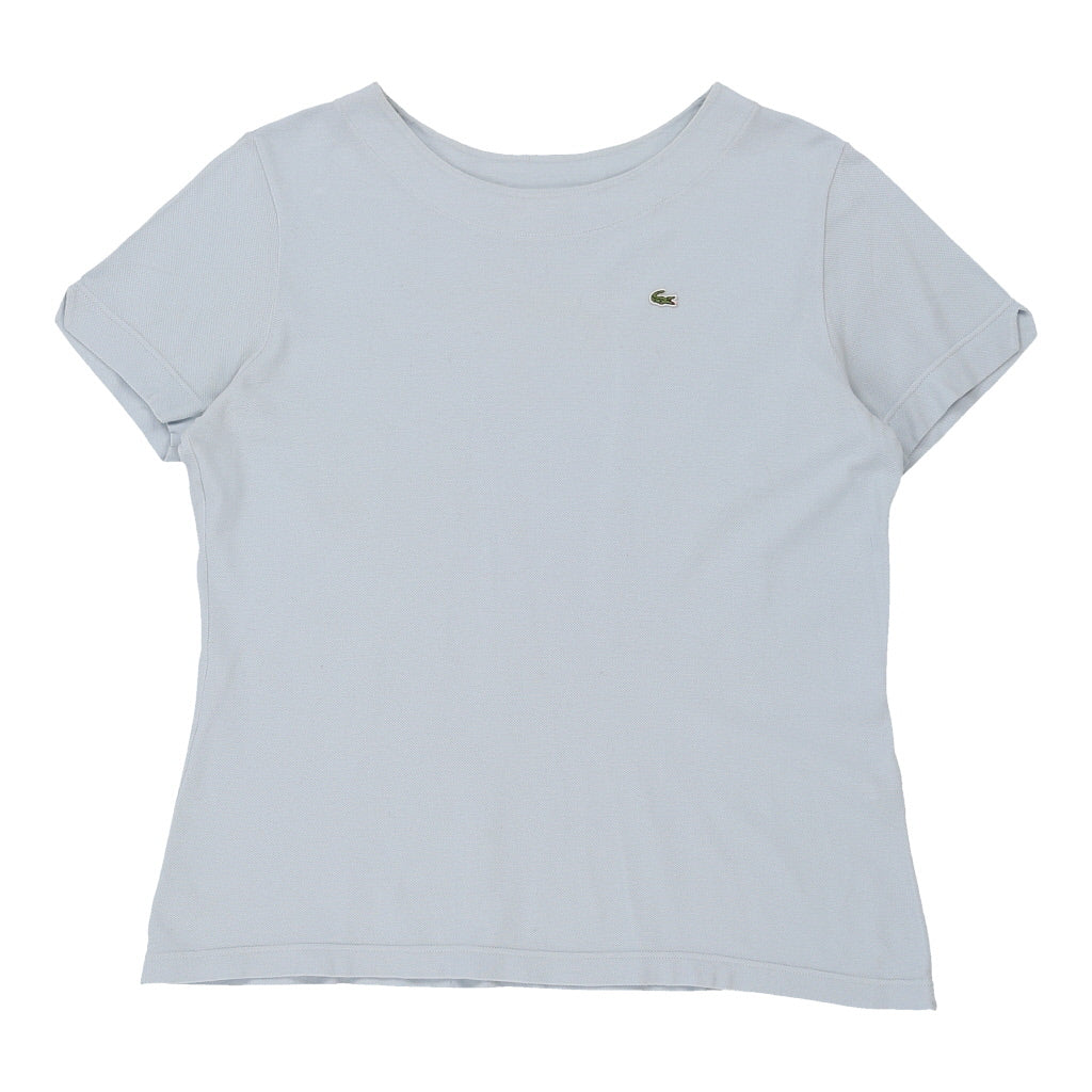 Lacoste T-Shirt - Medium Blue Cotton | Size: medium Refurbished - N/A (Preloved Designer is not a specific brand, it refurbished available on Cerqular