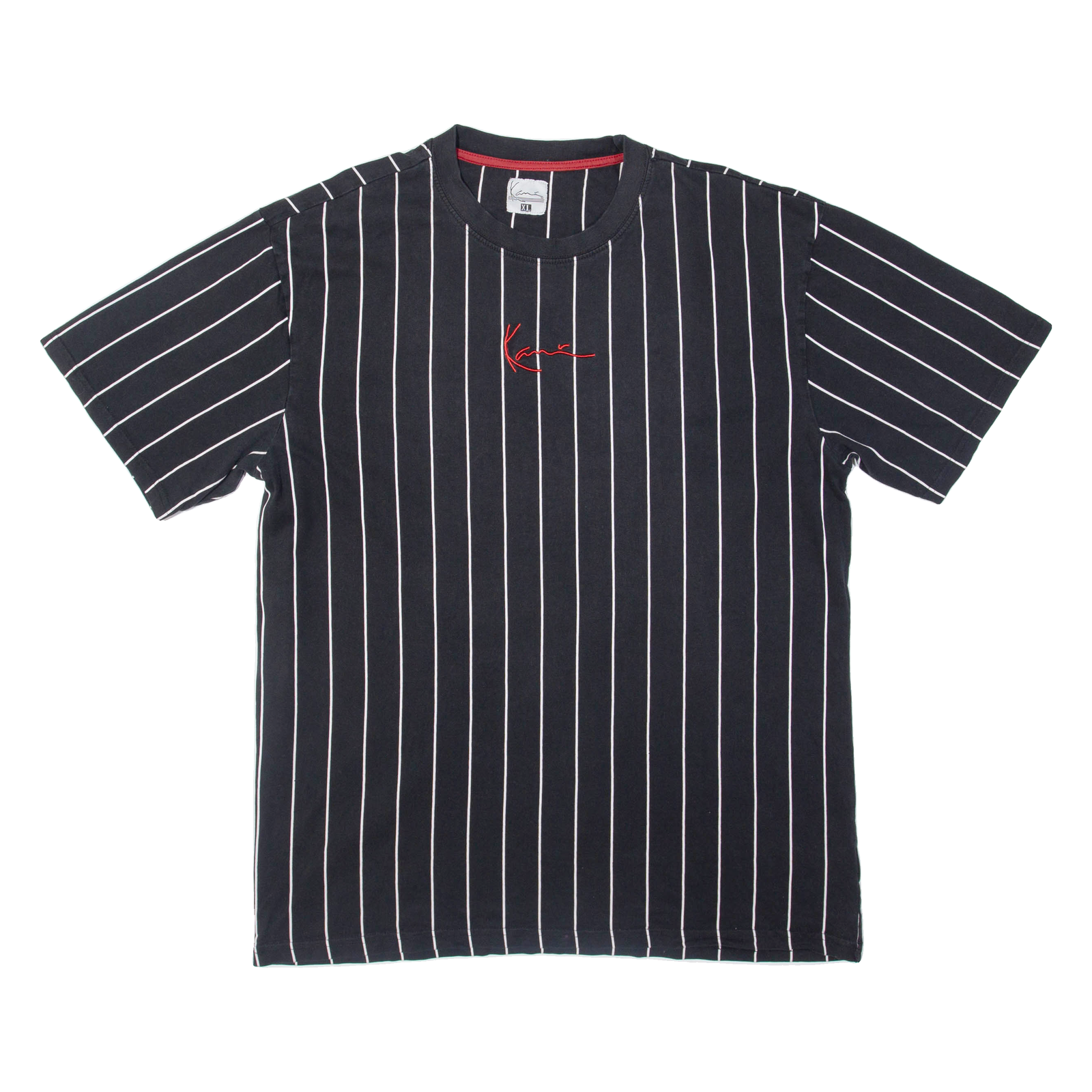 KARL KANI Striped Mens T-Shirt Black XL Refurbished - N/A refurbished available on Cerqular