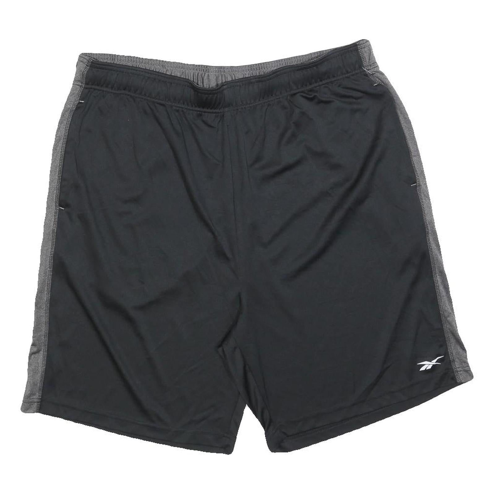 REEBOK Mens Shorts Black & Grey Casual Regular XL W36 Activewear Refurbished - N/A refurbished available on Cerqular