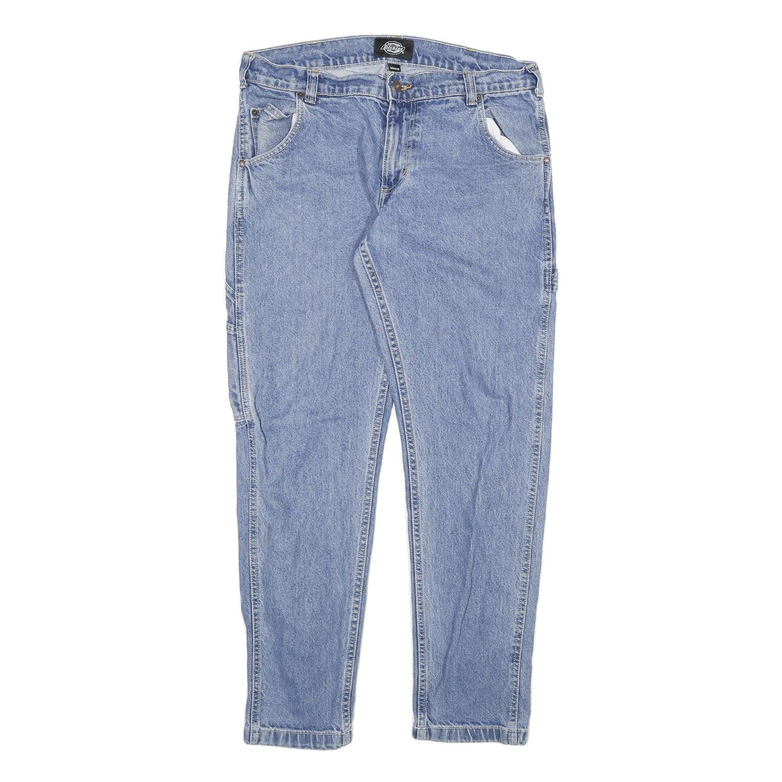 DICKIES Mens Relaxed Light Blue Denim Jeans W34 L29 Workwear Casual Zip Fly Refurbished - N/A refurbished available on Cerqular