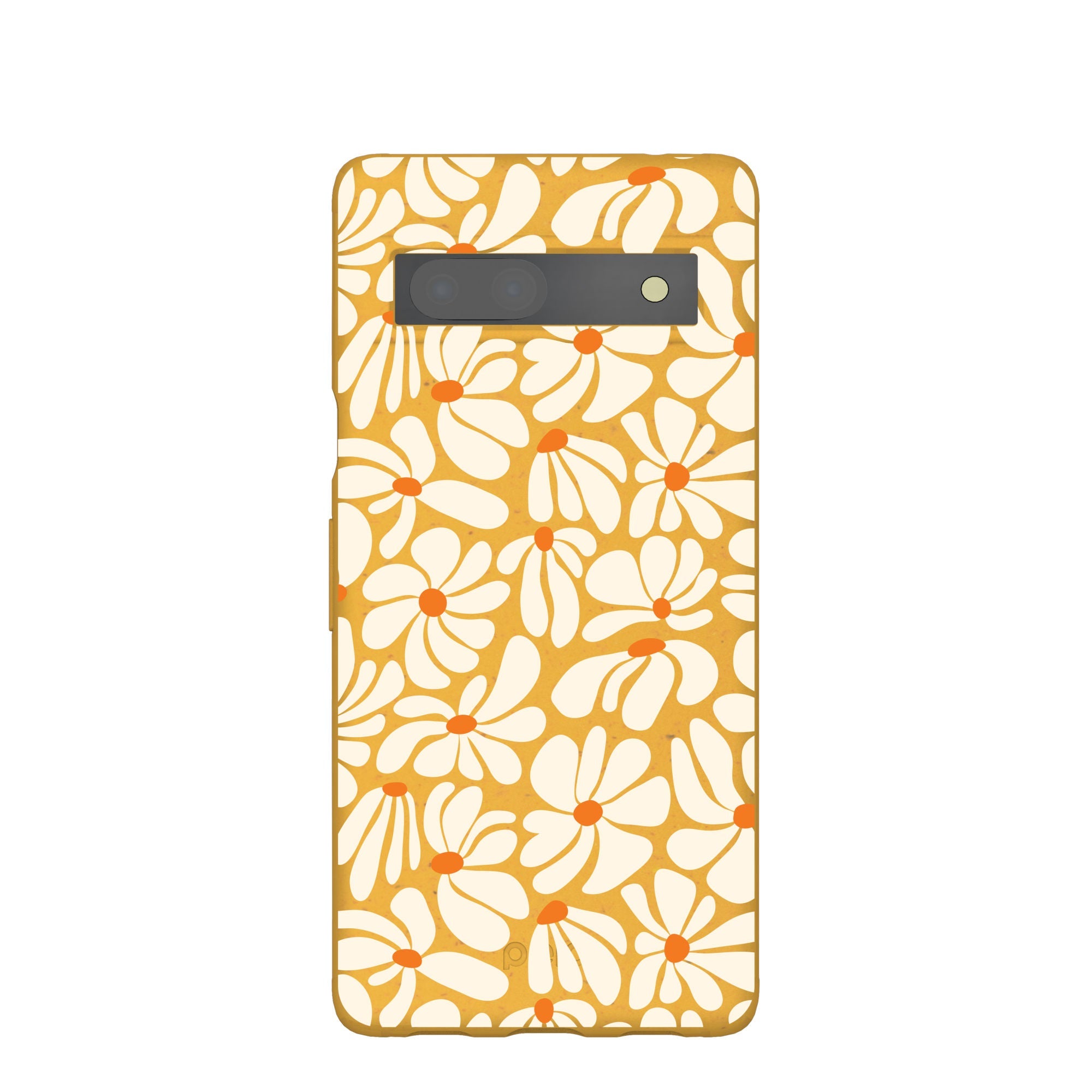Honey Funky Petals Google Pixel 7a Case Refurbished - Pela Case refurbished available on Cerqular