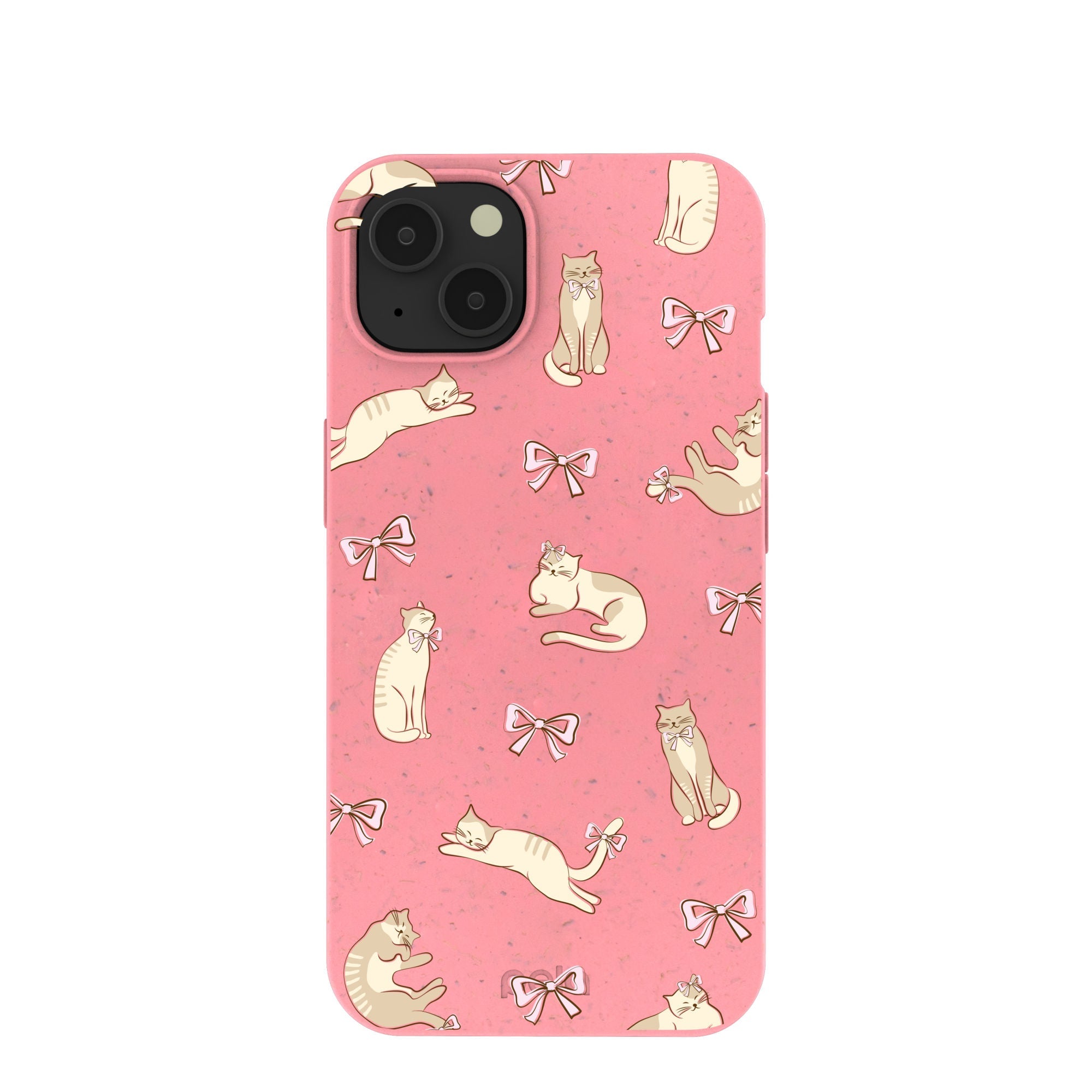 Bubblegum Pink Purrfection iPhone 13 Case Refurbished - Pela Case refurbished available on Cerqular