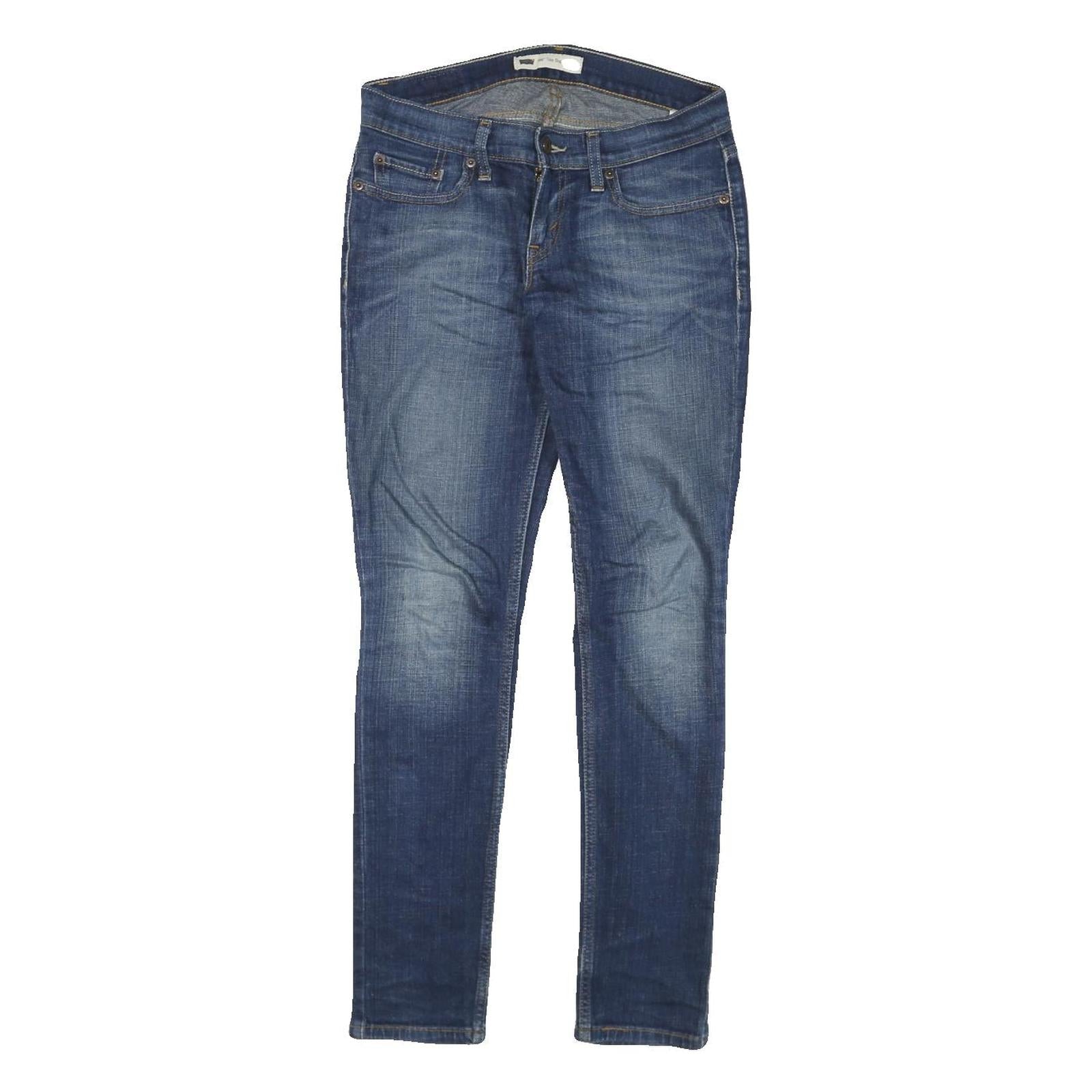LEVI'S 524 Womens Jeans Blue Slim Skinny Denim Medium W28 L29 Stylish Zip Refurbished - N/A refurbished available on Cerqular