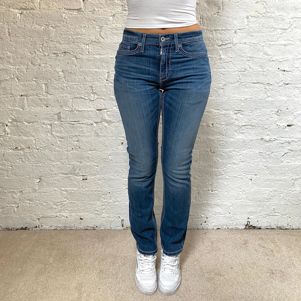 Bke Denim Jeans - 28W UK 8 Blue Cotton Refurbished - Thrifted (note: this is a term often used to describe second- refurbished available on Cerqular