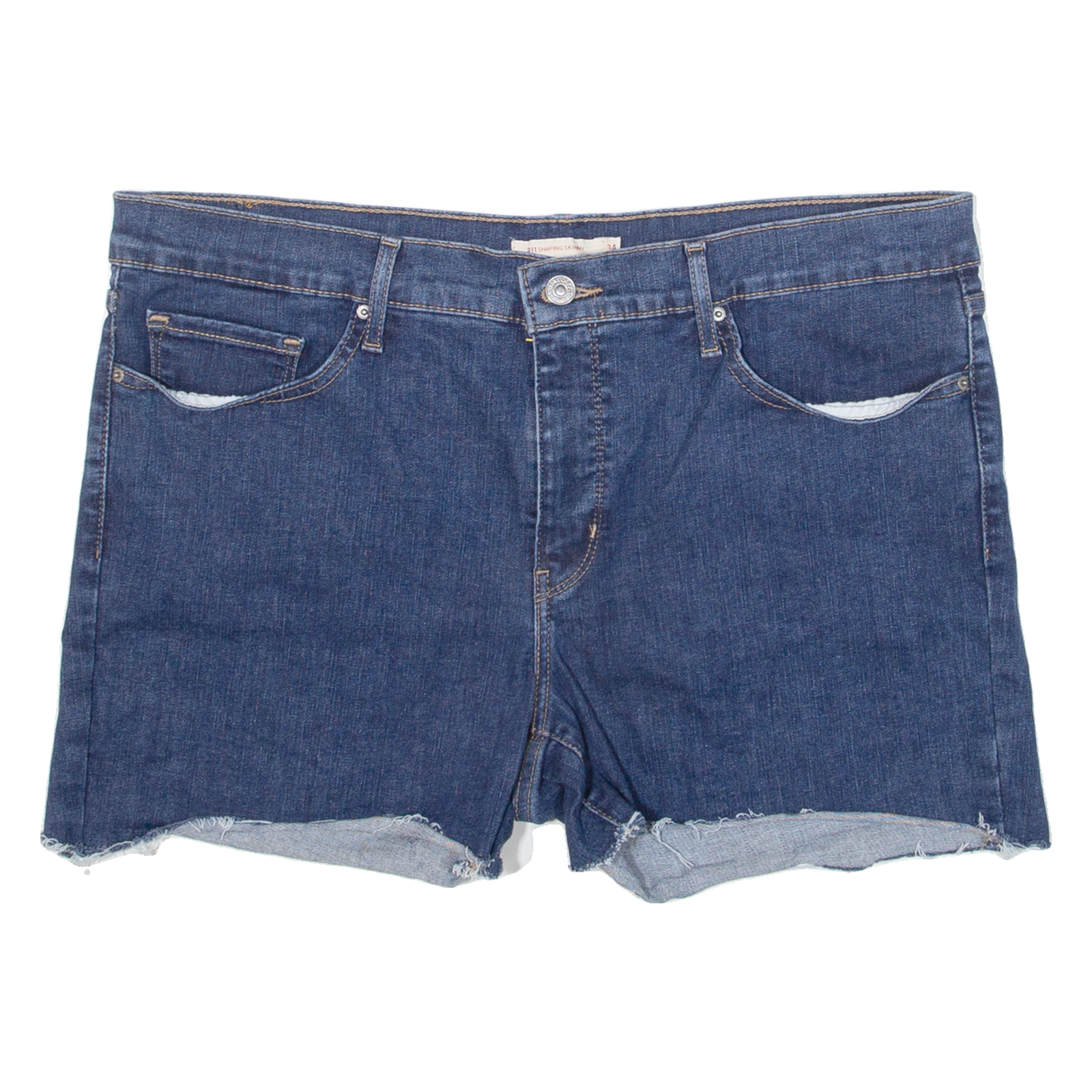 LEVI'S 311 Cut-off Womens Denim Shorts Blue L W34 Refurbished - N/A refurbished available on Cerqular