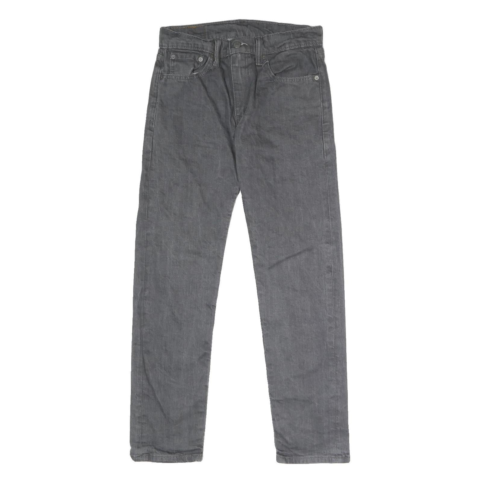 LEVI'S 502 Mens Grey Regular Straight Denim Medium W30 L32 Cotton Blend Zip Refurbished - N/A refurbished available on Cerqular