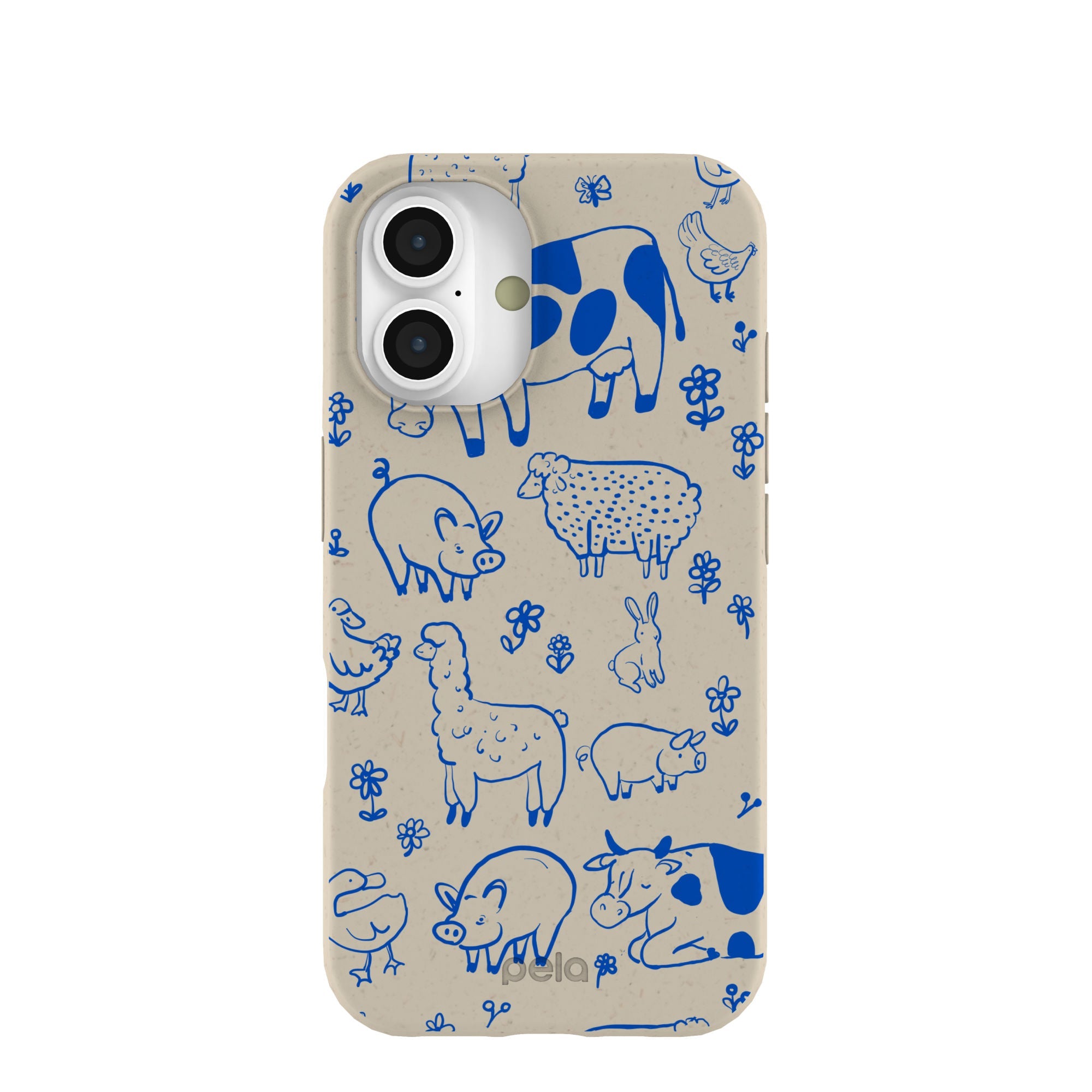 London Fog Happy Farmyard iPhone 16 Case Refurbished - Pela Case refurbished available on Cerqular