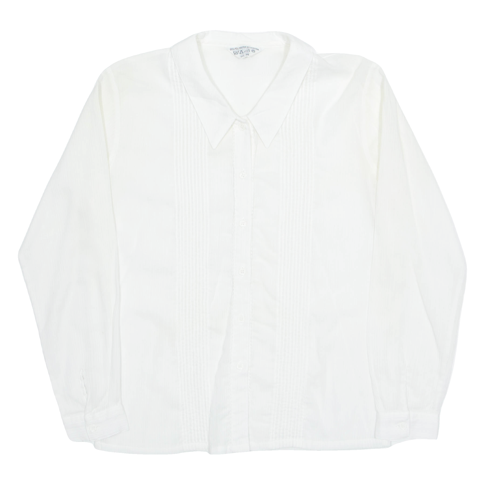 Womens Shirt White Collared Long Sleeve M Refurbished - N/A refurbished available on Cerqular
