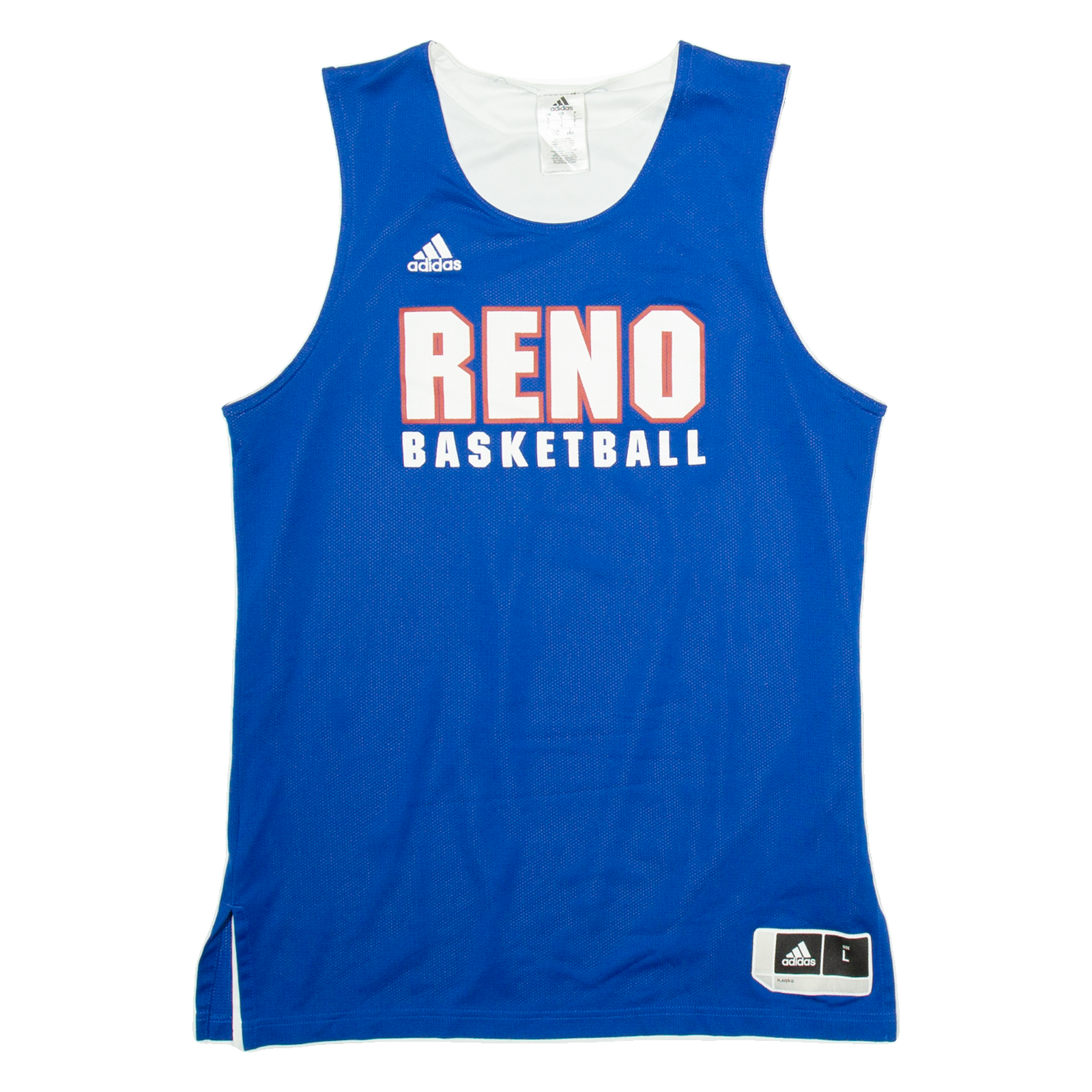 ADIDAS Reno Basketball Mens Vest Blue Sleeveless USA L Refurbished - N/A refurbished available on Cerqular