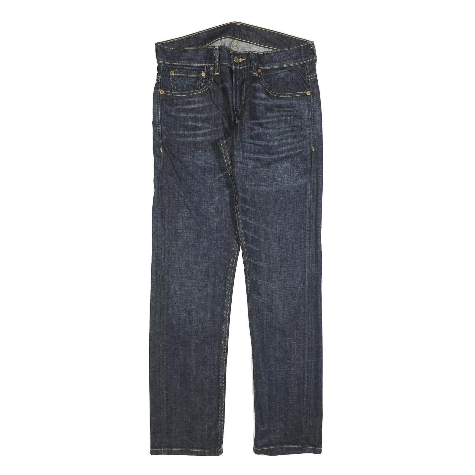 LEVI'S 511 Slim Mens Jeans Blue Slim Skinny Denim Raw W32 L30 Classic Fit Zip Refurbished - N/A refurbished available on Cerqular