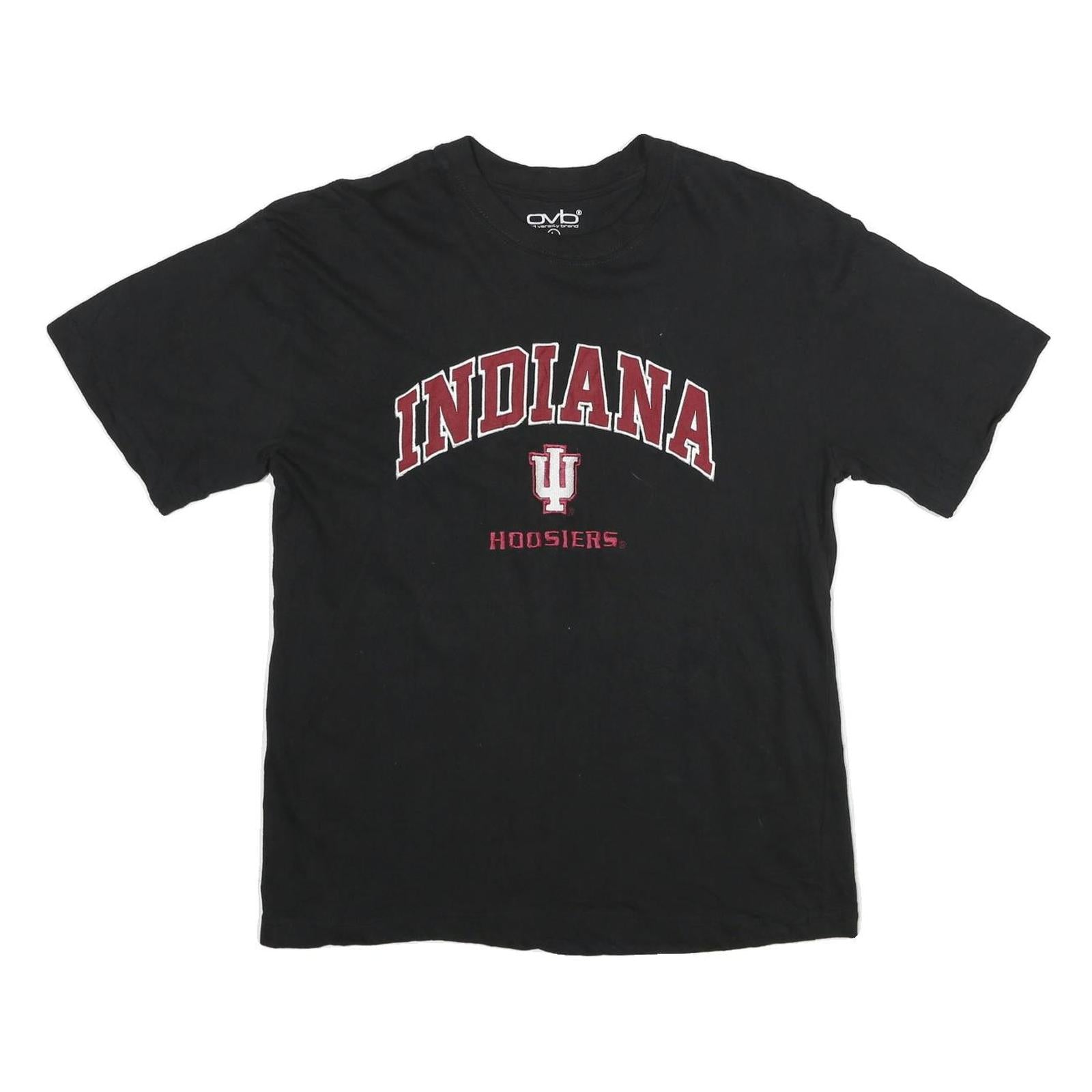 OLD VARSITY BRAND Mens Black Indiana Hoosiers T-Shirt L Short Sleeve Crew Neck Refurbished - N/A refurbished available on Cerqular