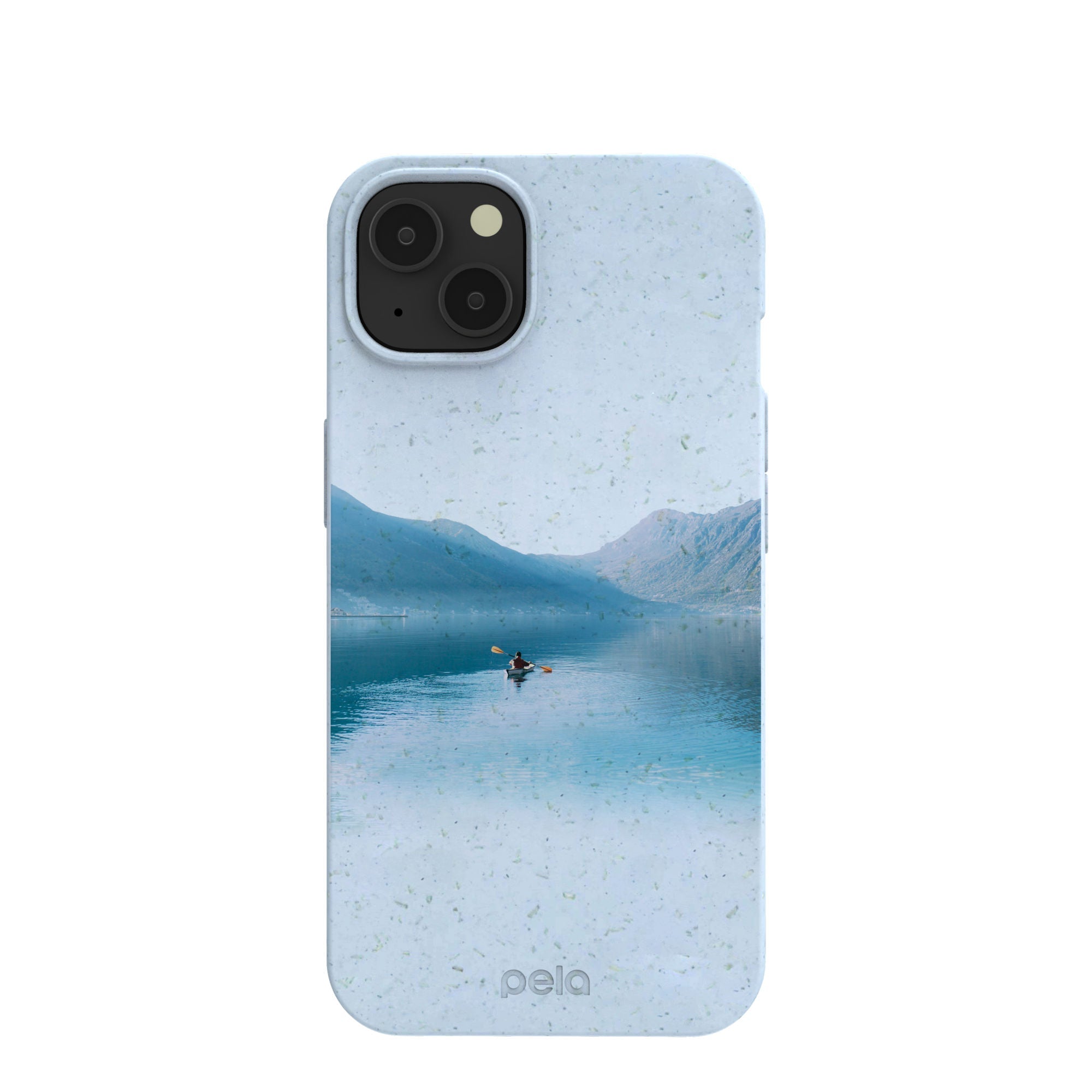 Powder Blue Serene iPhone 13 Case Refurbished - Pela Case refurbished available on Cerqular