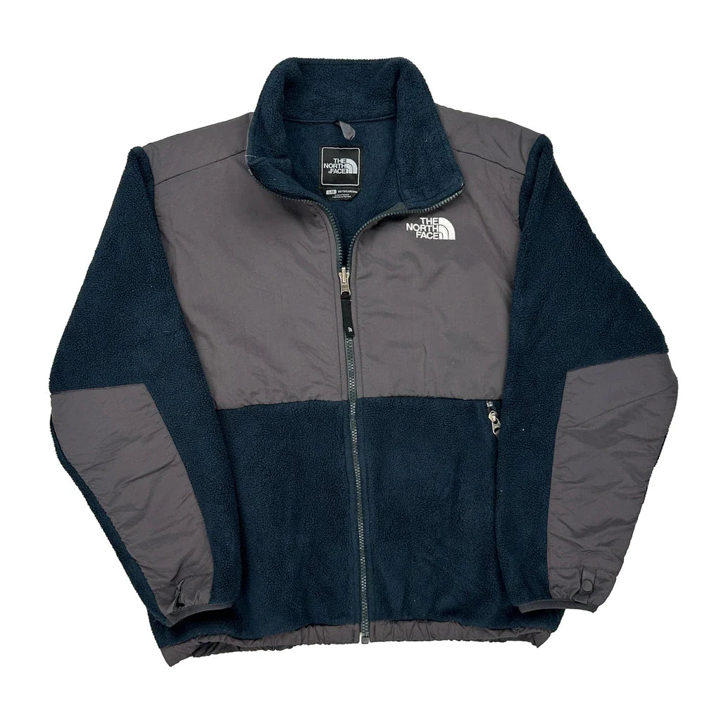 The North Face Fleece Jacket - Large Grey Polyester Refurbished - Thrifted (note: this is a term often used to describe second- refurbished available on Cerqular