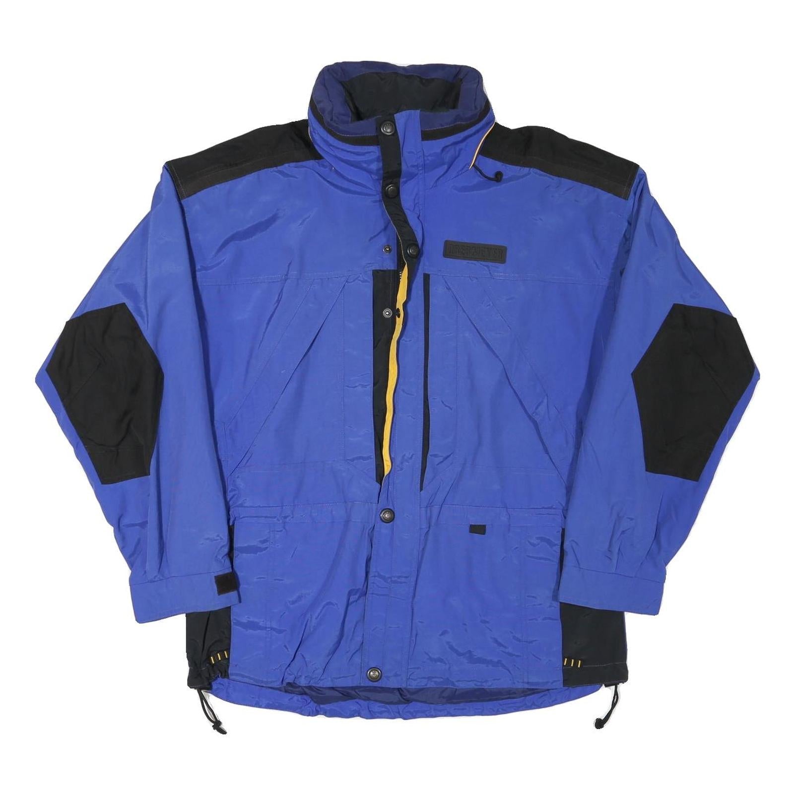 OBERMEYER Mens Blue & Black Zip Jacket L Polyester Blend Outdoor Sportswear Refurbished - N/A refurbished available on Cerqular