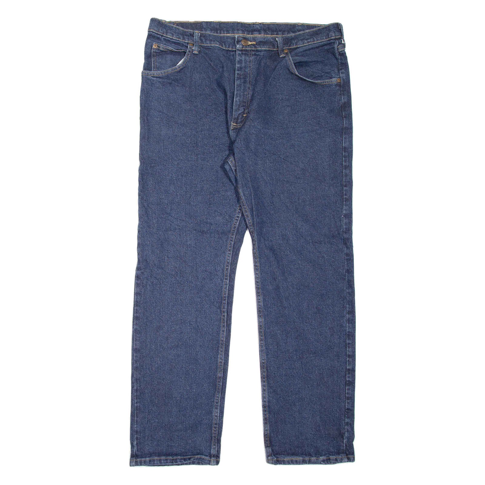 WRANGLER Mens Jeans Blue Regular Straight W36 L30 Refurbished - N/A refurbished available on Cerqular
