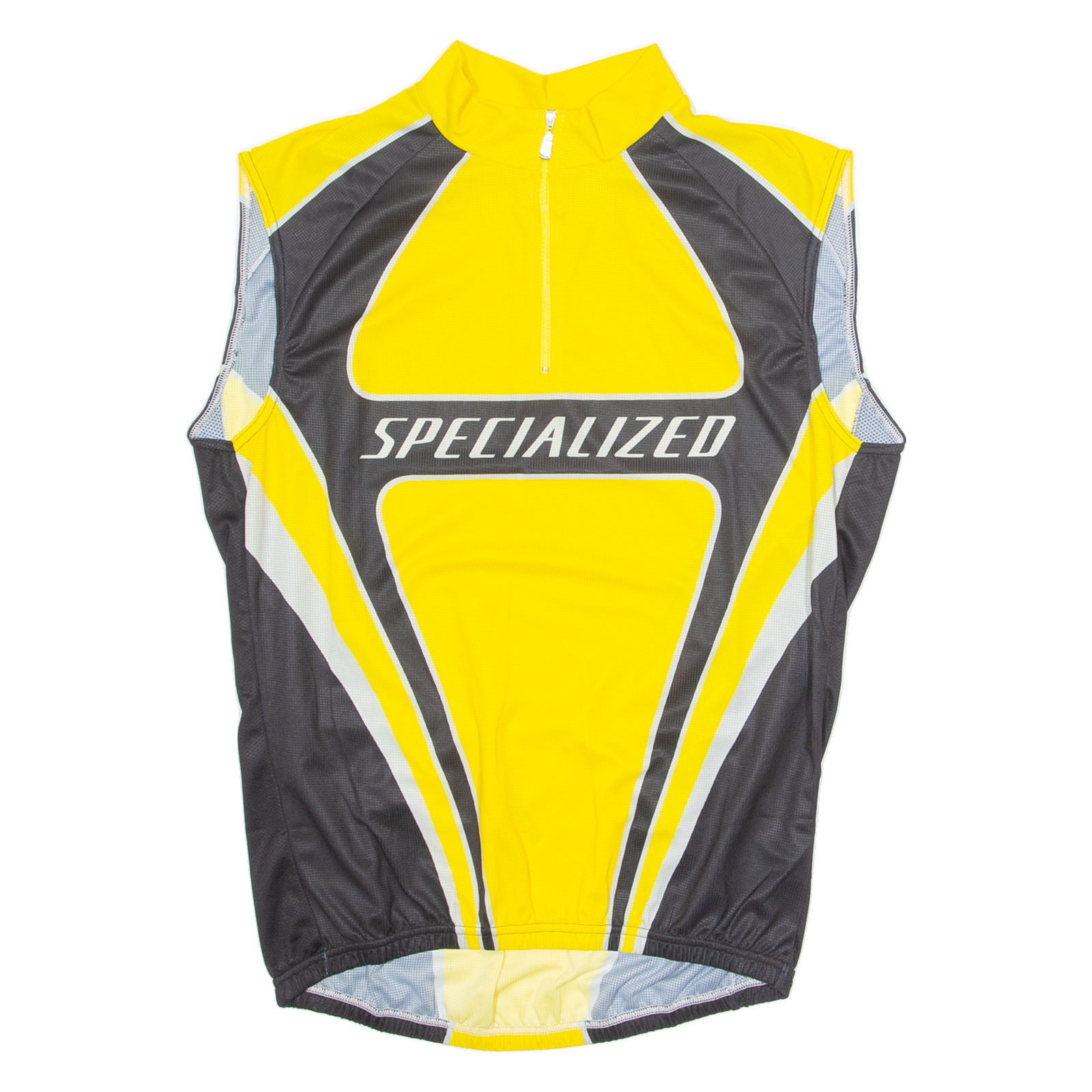 SPECIALIZED Cycling Mens Jersey Yellow Sleeveless 1/4 Zip 2XL Refurbished - N/A refurbished available on Cerqular