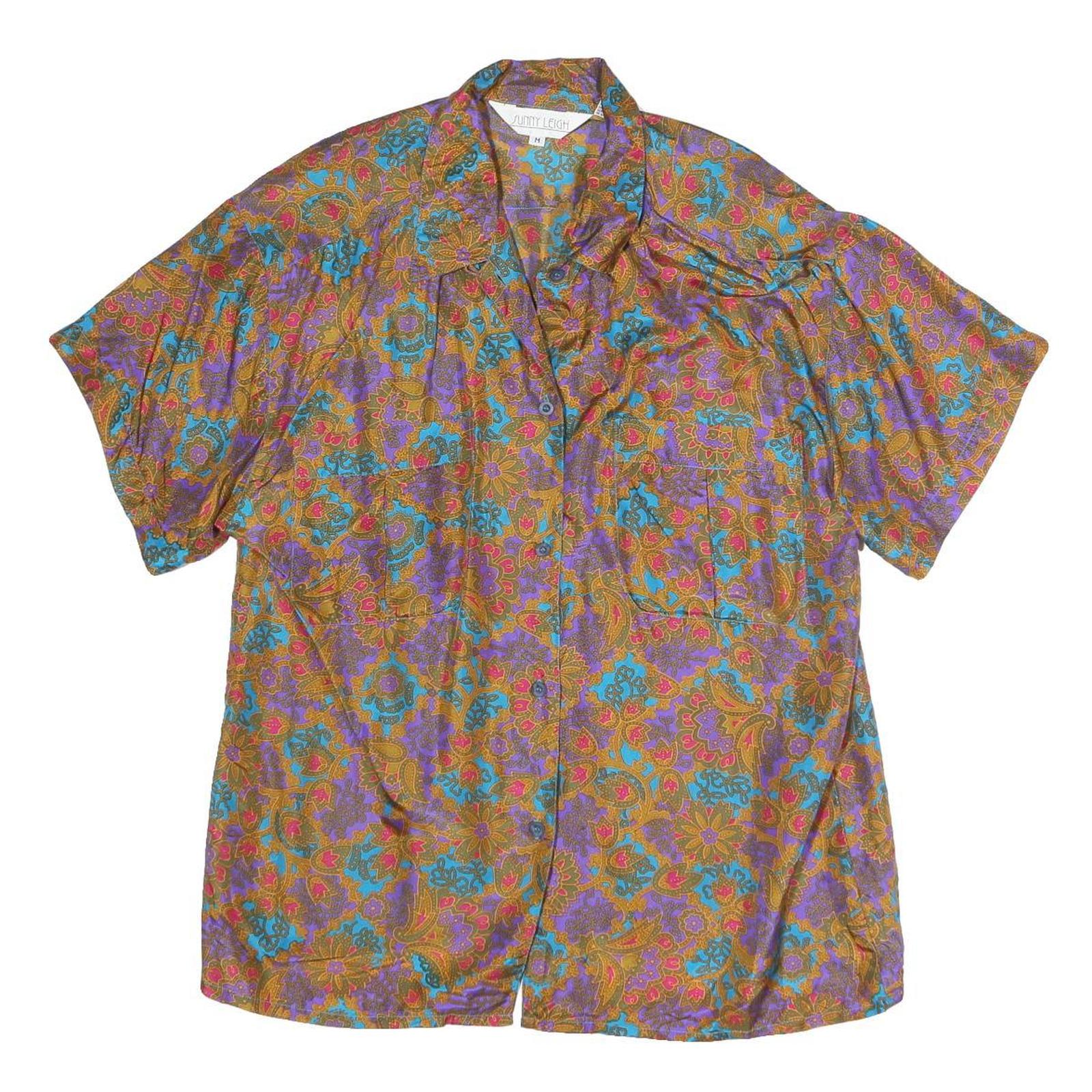 Buy SUNNY LEIGH Womens Purple & Brown Printed Short Sleeve Shirt M Relaxed Fit Refurbished - $18.19 SUNNY LEIGH Womens Purple & Brown Printed Short Sleeve Shirt M Relaxed Fit Refurbished - N/A refurbished available on Cerqular