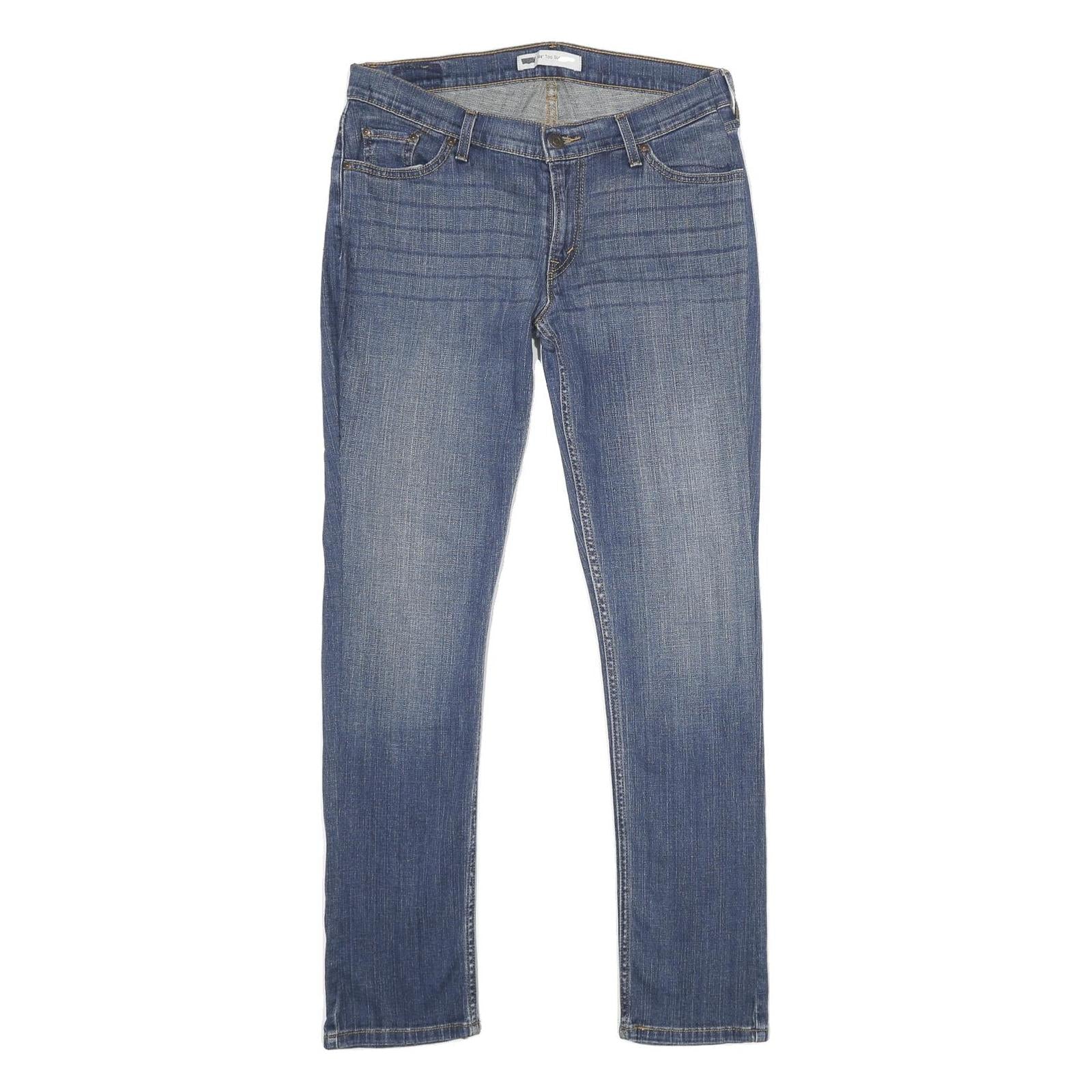 LEVI'S 524 Too Superlow Womens Jeans Blue Relaxed Skinny Denim Medium W30 L32 Refurbished - N/A refurbished available on Cerqular