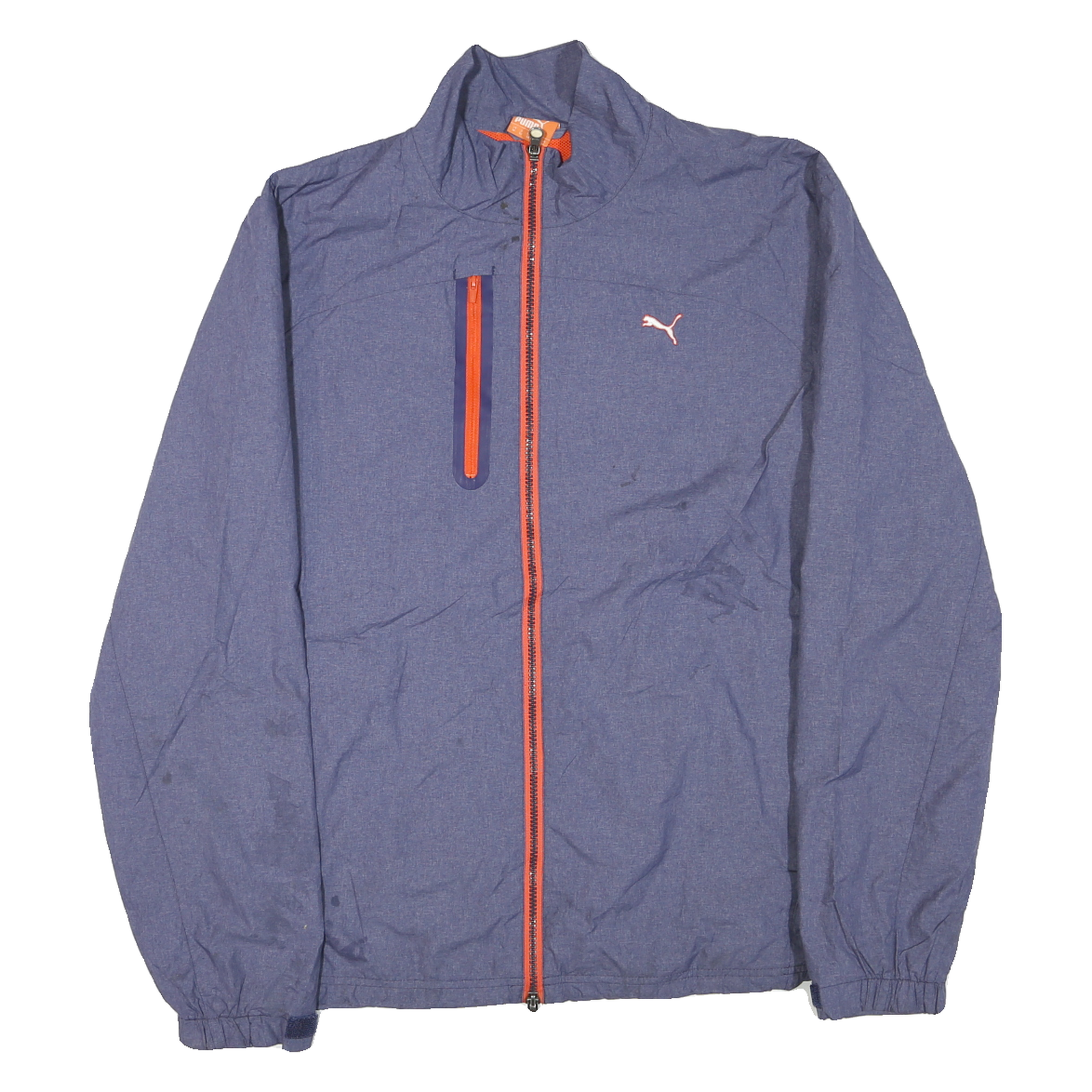 PUMA Mens Blue Zip Jacket M Polyester Blend Lightweight Sports Casual Refurbished - N/A refurbished available on Cerqular