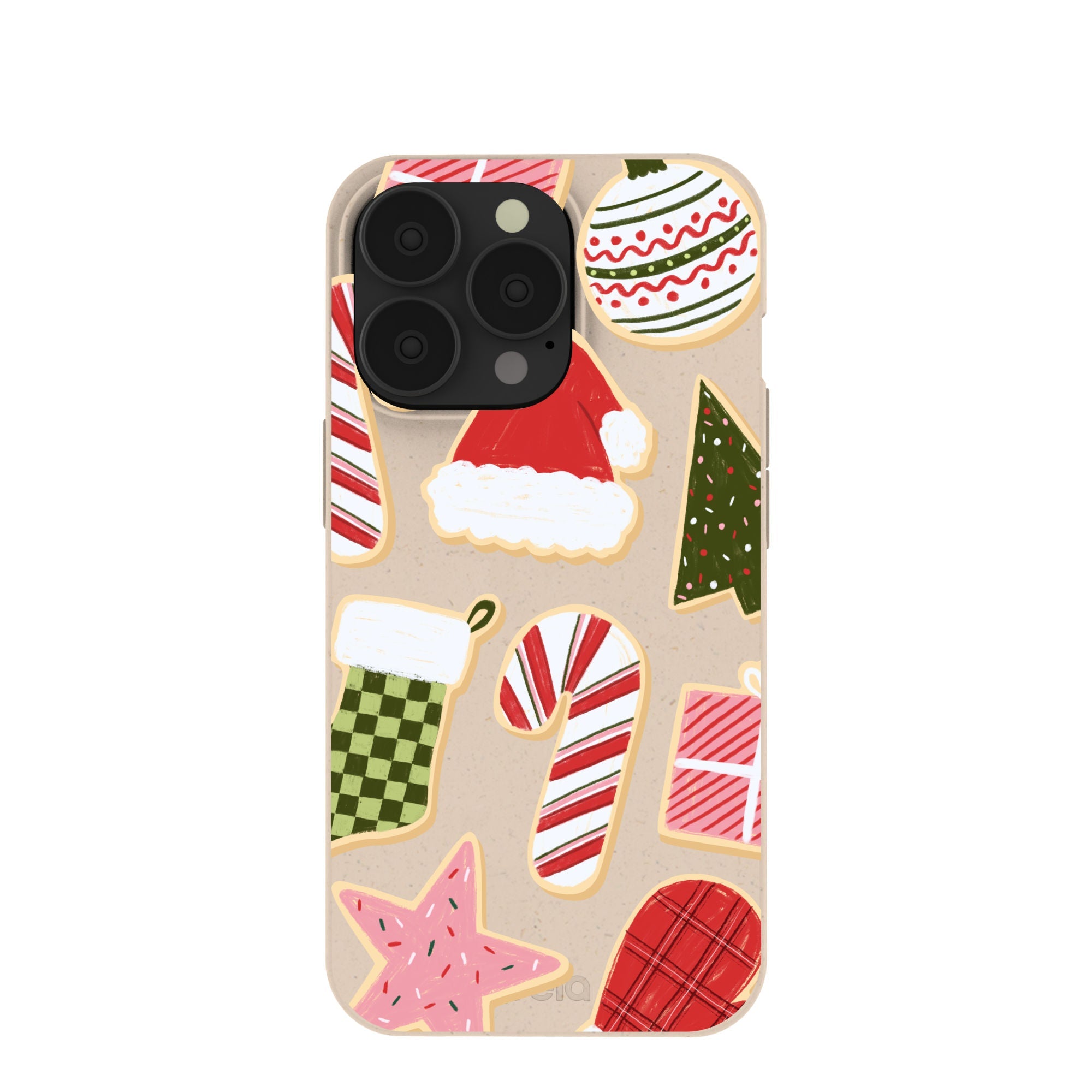 Seashell Festive Cookies iPhone 13 Pro Case Refurbished - Pela Case refurbished available on Cerqular