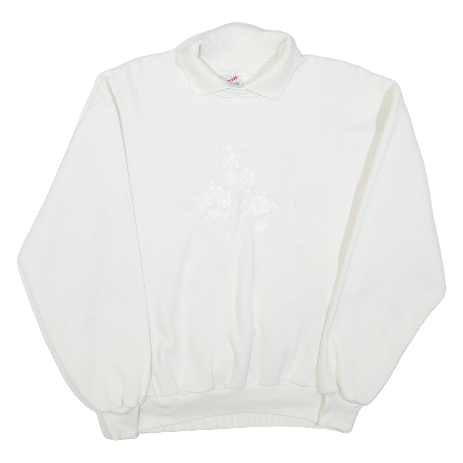 JERZEES Womens Sweatshirt White Collared L Refurbished - N/A refurbished available on Cerqular