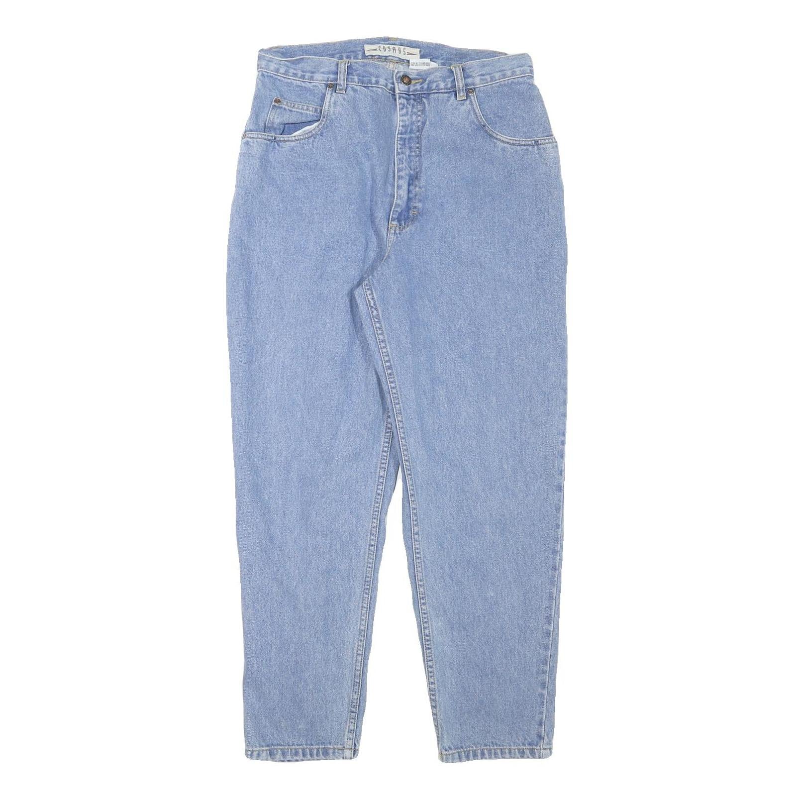 COSMOS Womens Relaxed Jeans Blue Denim Rinse W30 L27 Casual Zip Closure Refurbished - N/A refurbished available on Cerqular