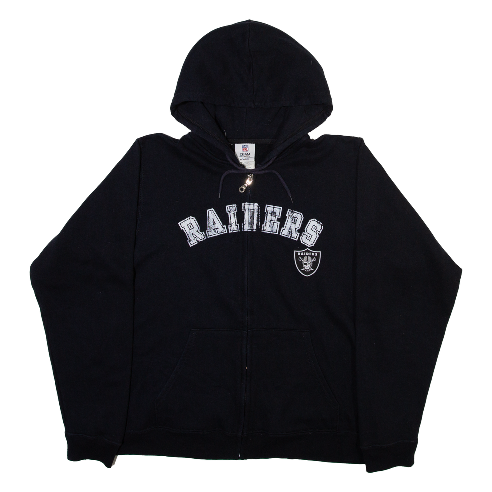 NFL Raiders Womens Black Hoodie Full Zip USA XL Refurbished - N/A refurbished available on Cerqular