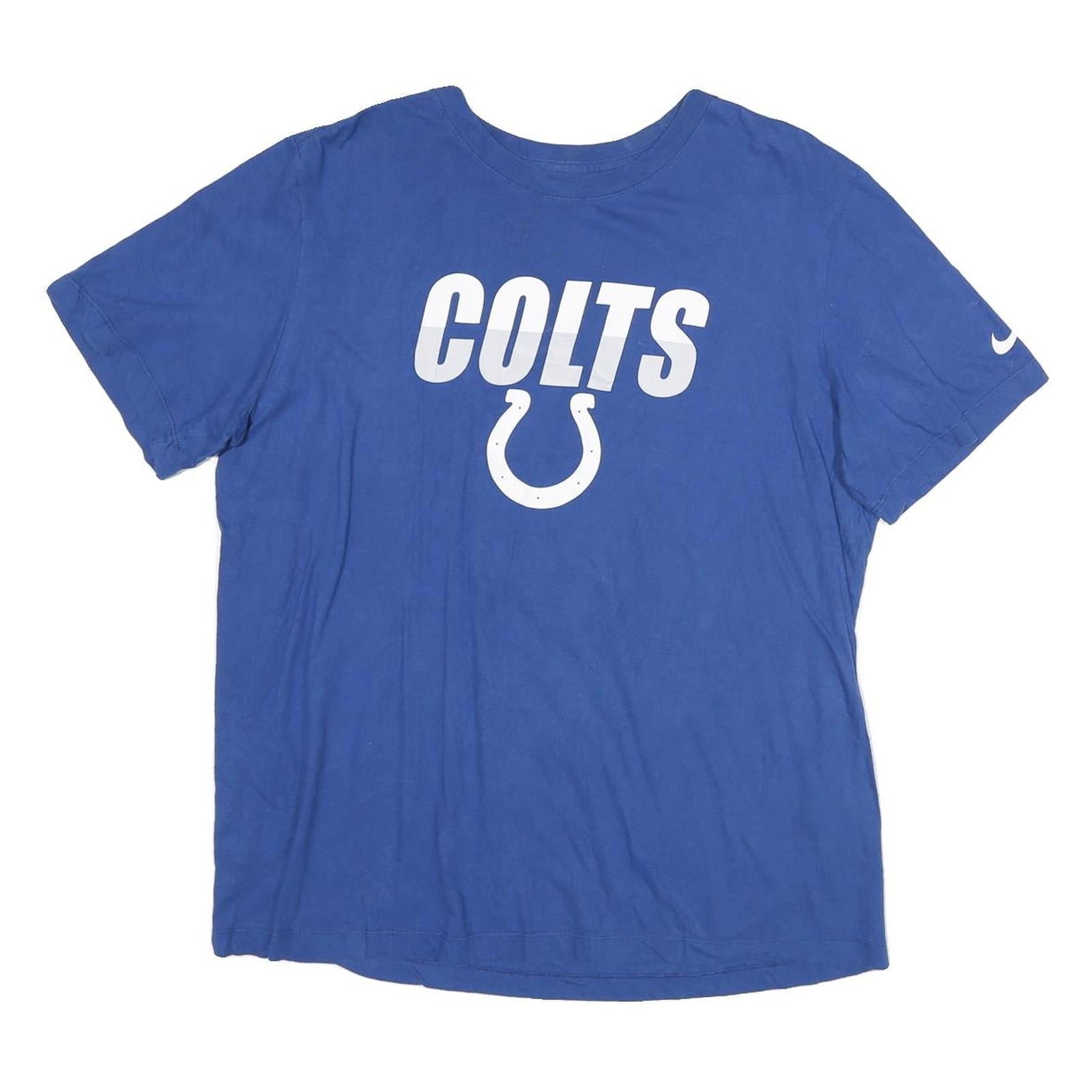 Buy NIKE Mens Blue Colts Graphic T-Shirt M Short Sleeve Crew Neck Sportswear Refurbished - $19.49 NIKE Mens Blue Colts Graphic T-Shirt M Short Sleeve Crew Neck Sportswear Refurbished - N/A refurbished available on Cerqular