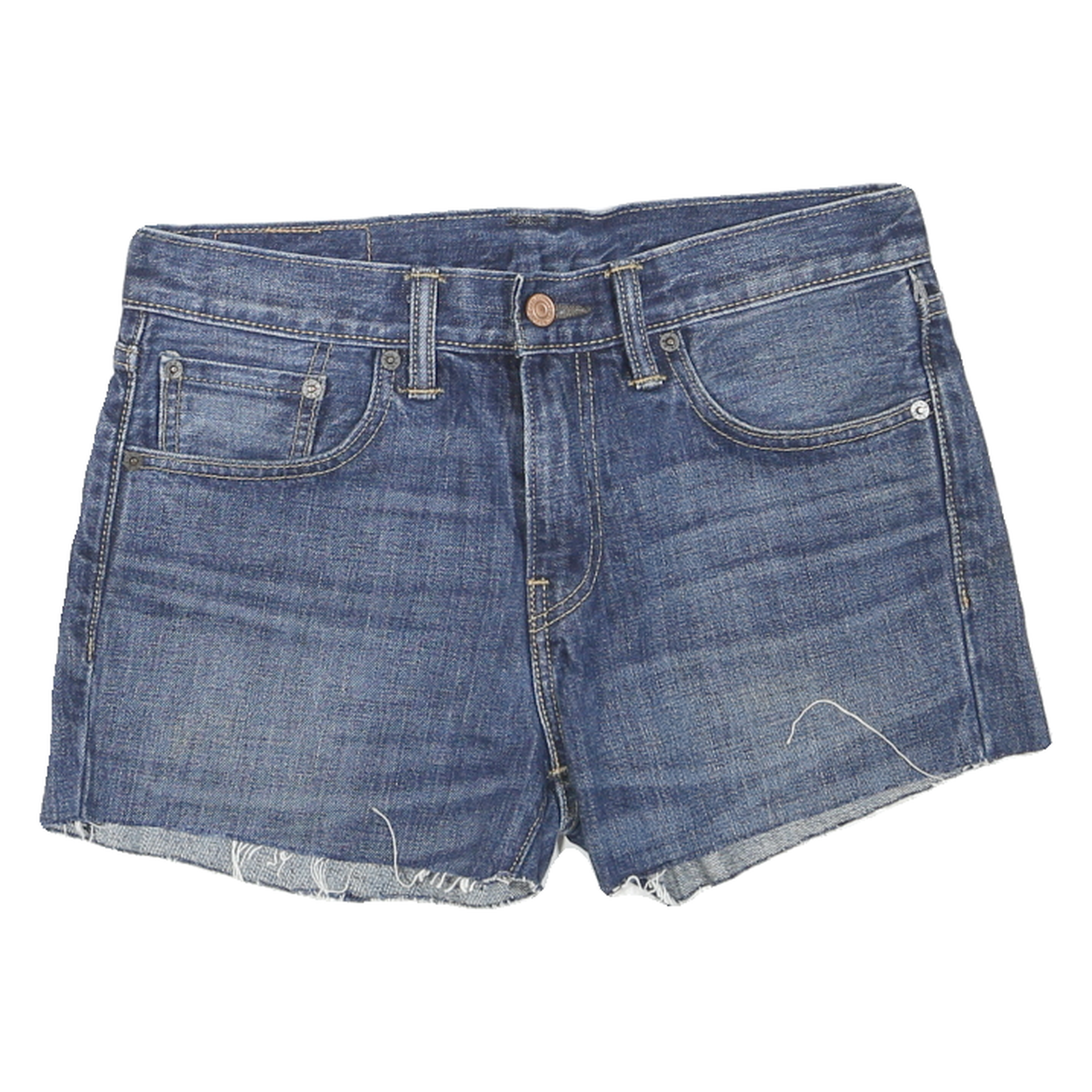 LEVI'S Womens Shorts Blue Denim Cut-Off S W30 Classic Cotton Blend Refurbished - N/A refurbished available on Cerqular