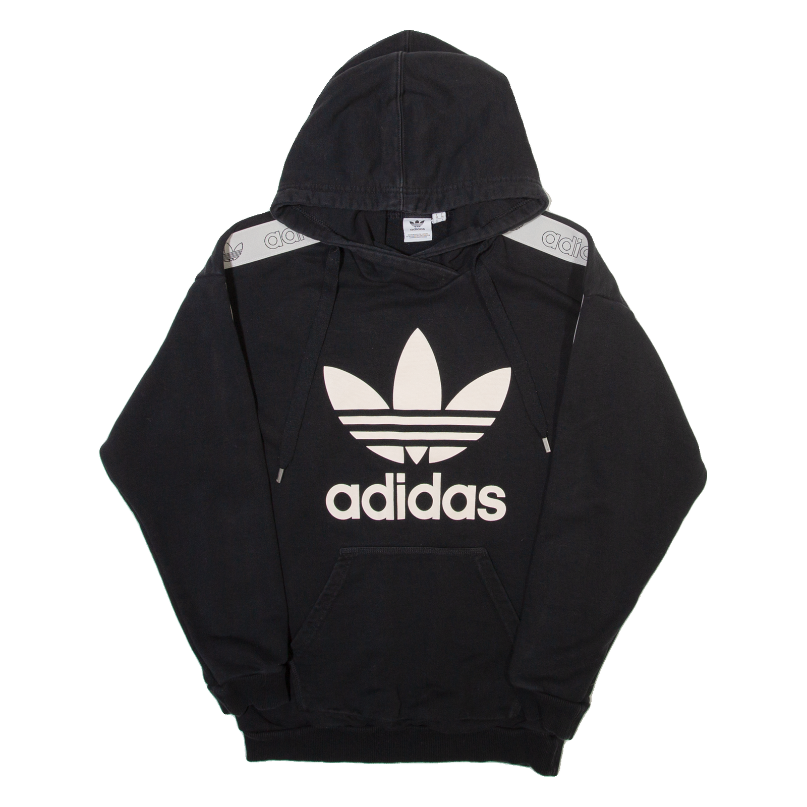 ADIDAS ORIGINALS Womens Black Hoodie UK 8 Refurbished - N/A refurbished available on Cerqular