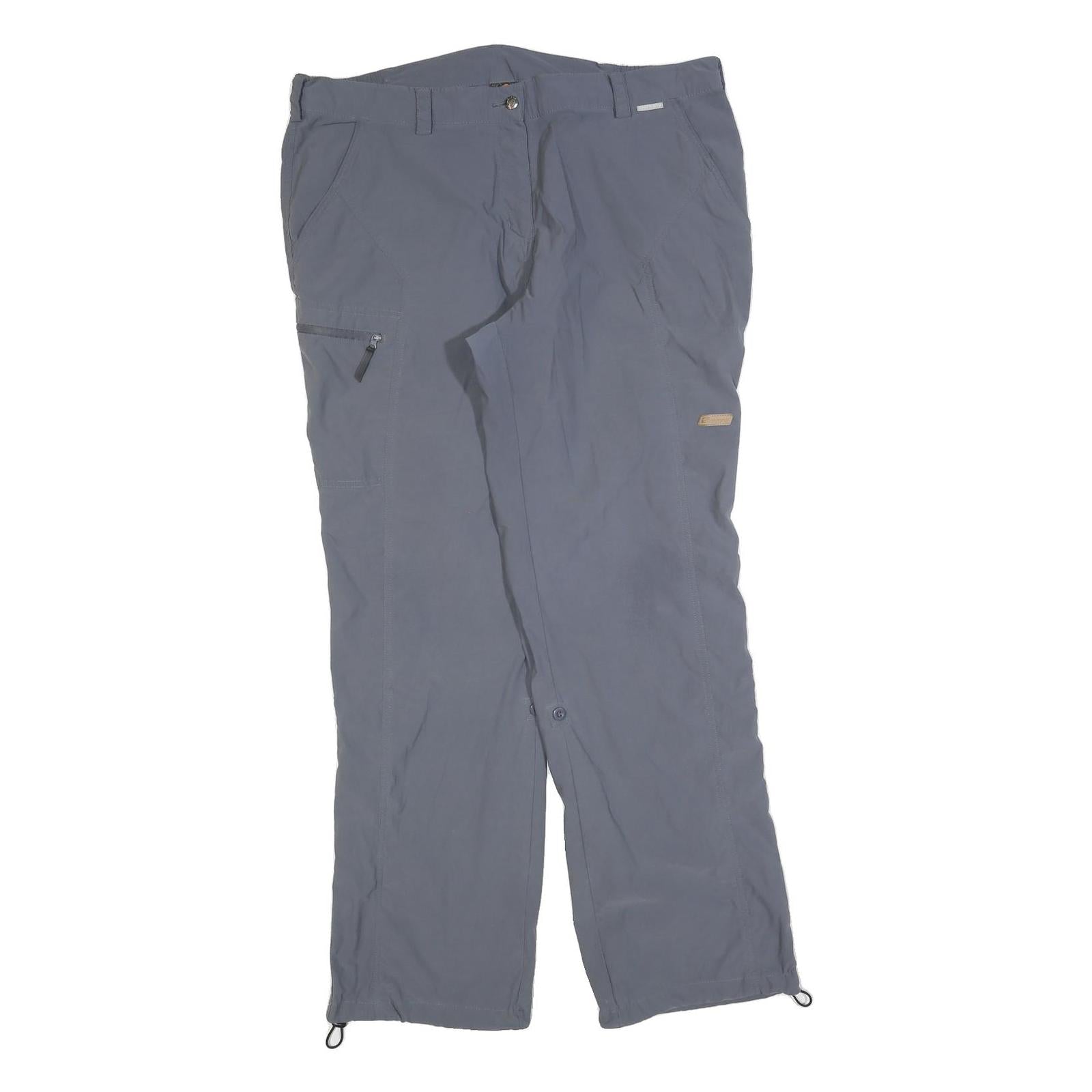 IGUANA Mens Polyester Blend Grey Regular Zip Trousers W38 L32 Outdoor Casual Refurbished - N/A refurbished available on Cerqular