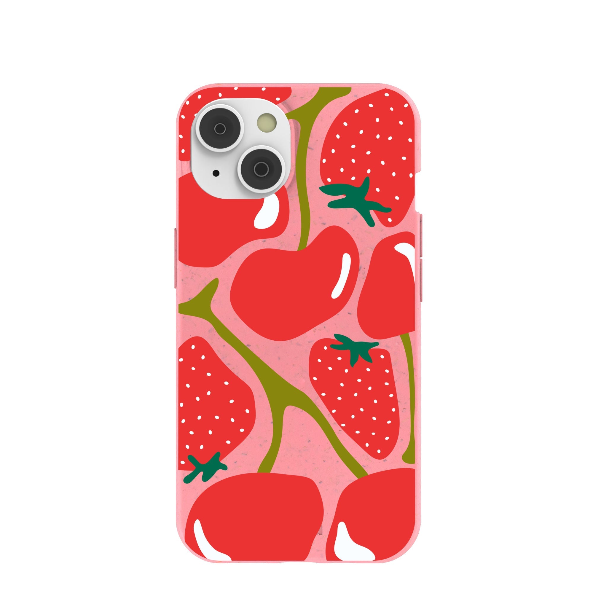 Bubblegum Pink Cherry Berry iPhone 14/16e Case Refurbished - Pela Case refurbished available on Cerqular