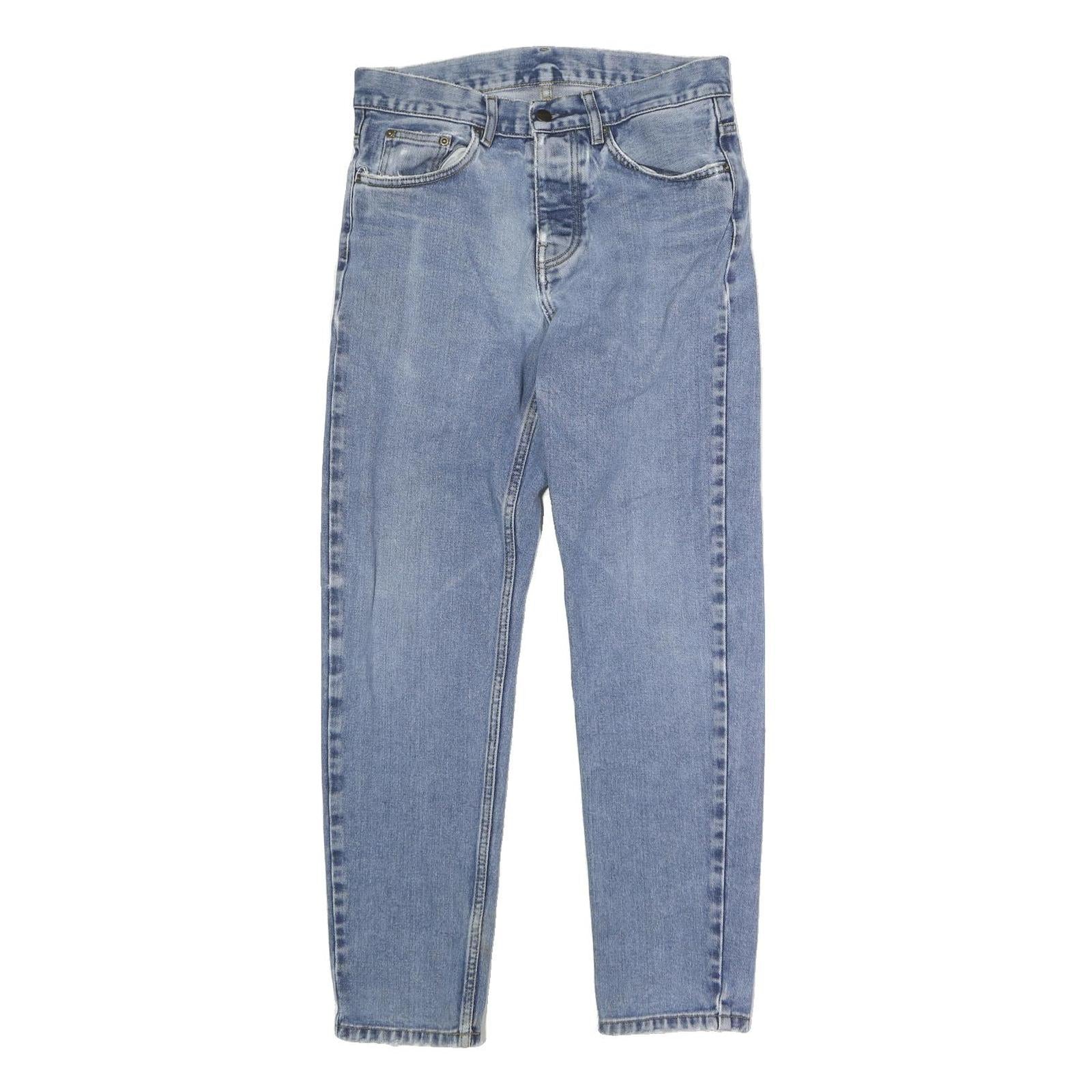 CARHARTT Mens Jeans Blue Regular Straight Denim Stone Wash W32 L29 Workwear Refurbished - N/A refurbished available on Cerqular